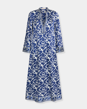 Jenna Caftan in Lotus Flower Print