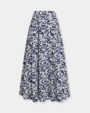 Flaminia Skirt in Lotus Flower Print