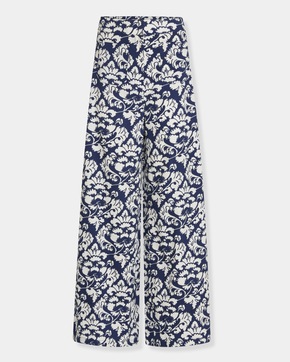 Adele Trousers in Lotus Flower Print