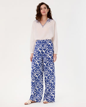 Stephan Trousers in Lotus Flower Print