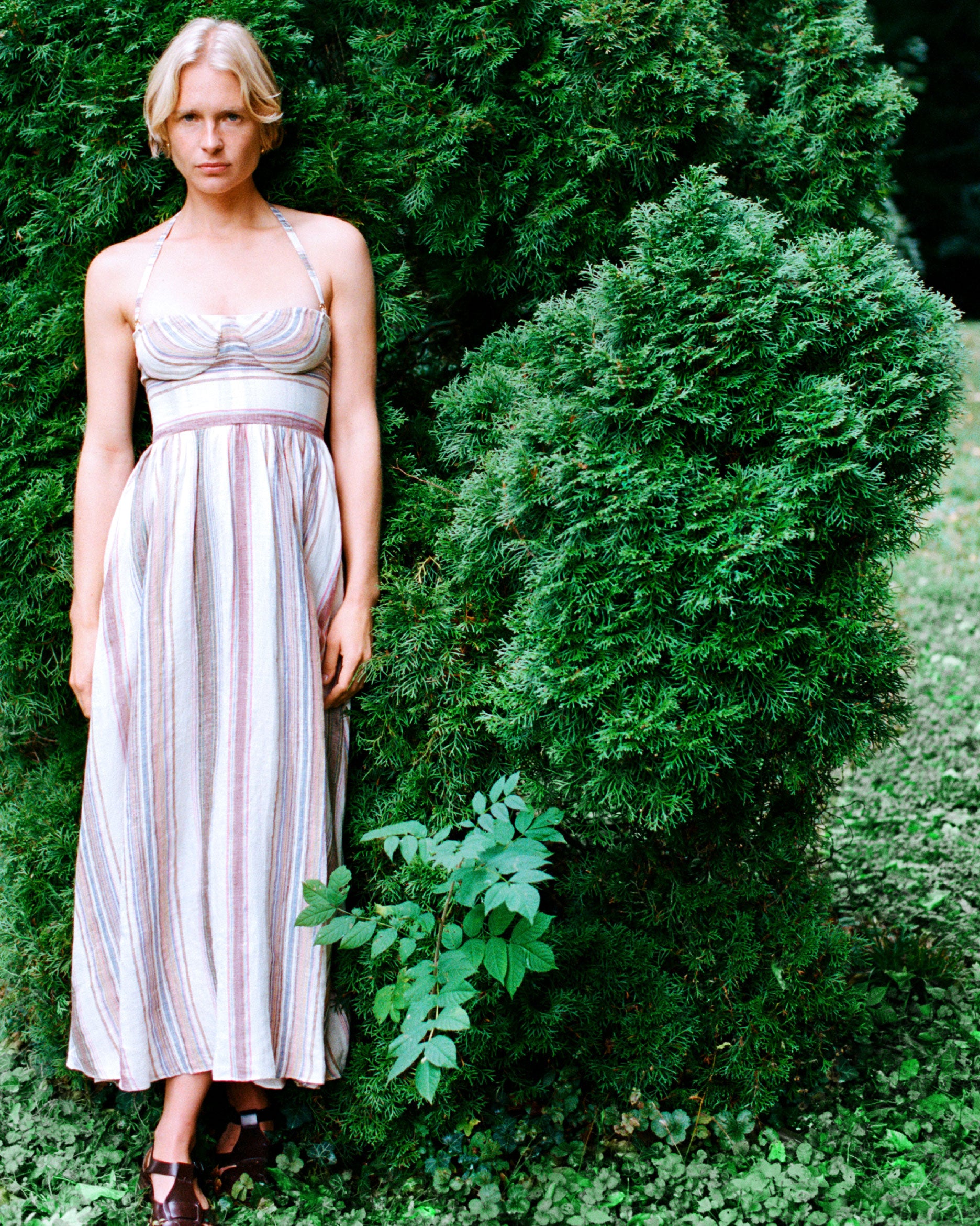 Johanna Dress in Ping Pong Stripes