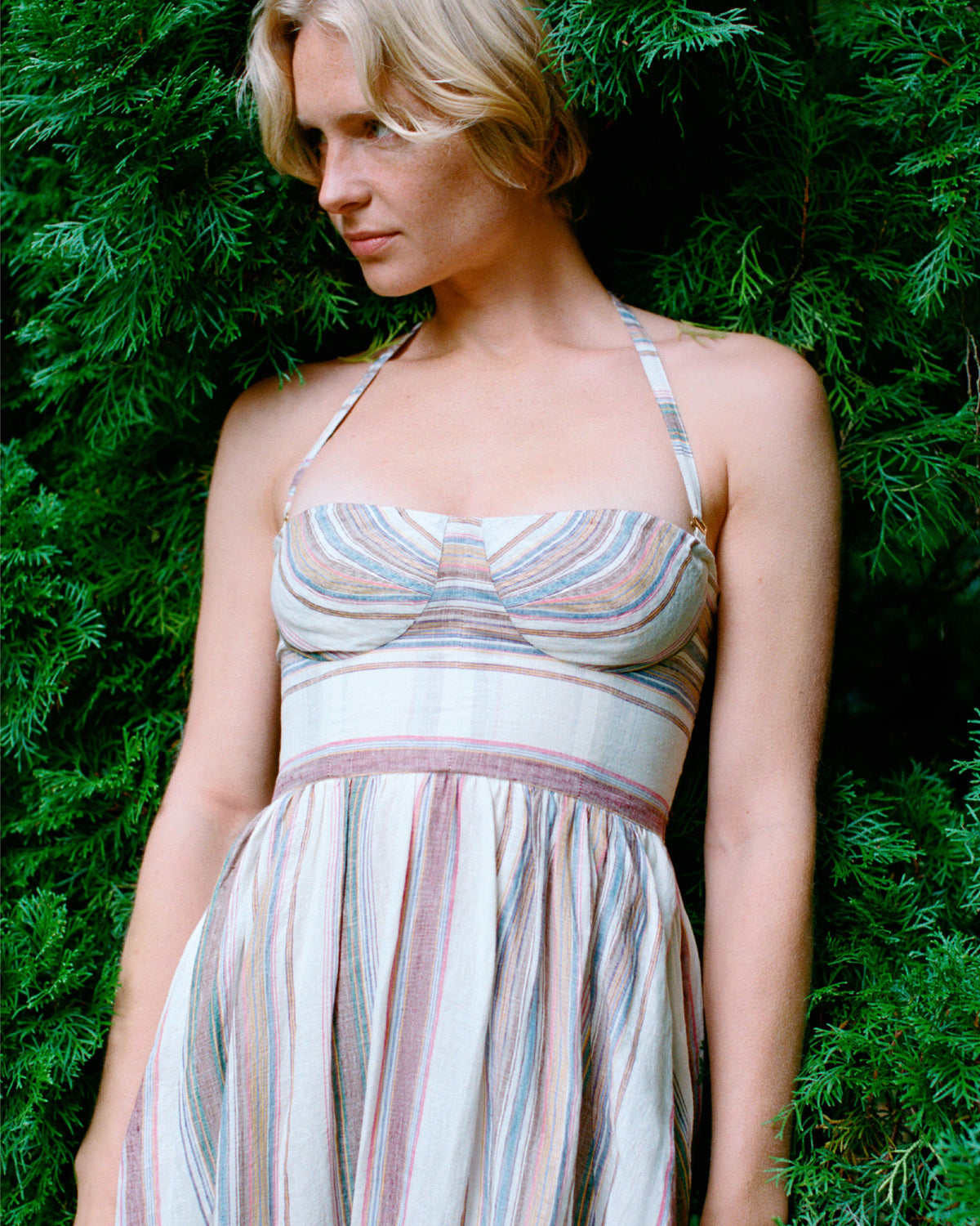 Johanna Dress in Ping Pong Stripes