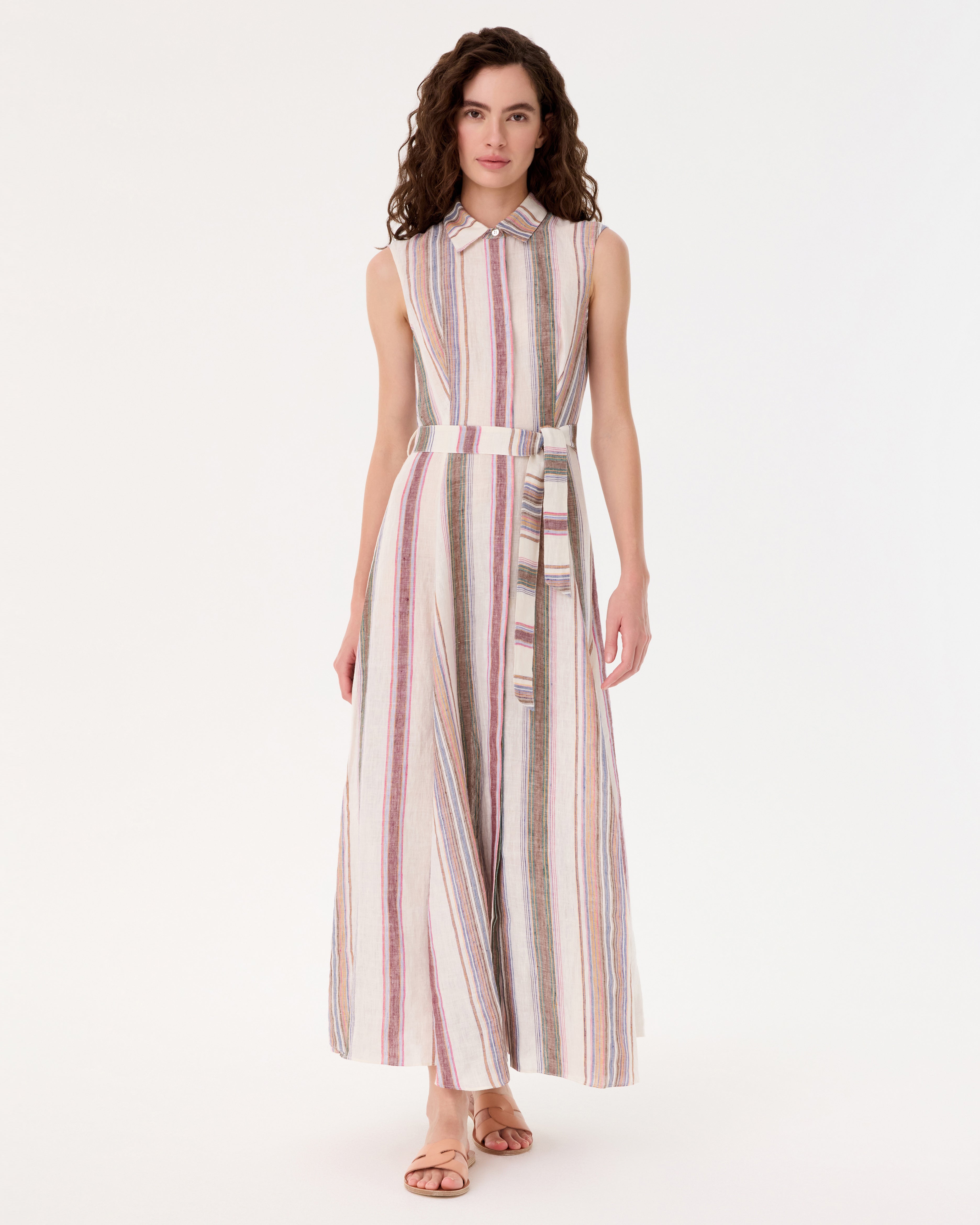 Miralda Dress in Ping Pong Stripes