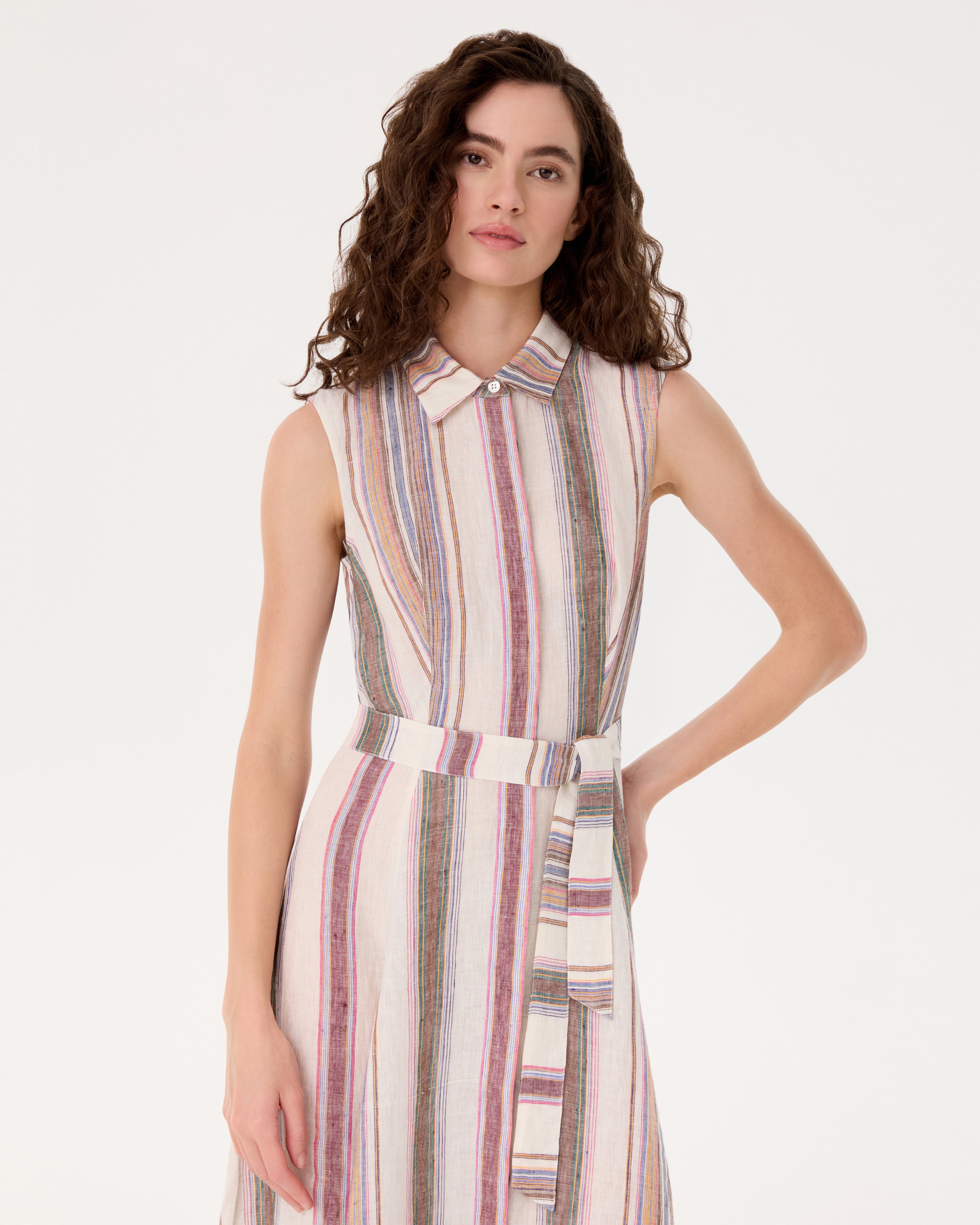 Miralda Dress in Ping Pong Stripes