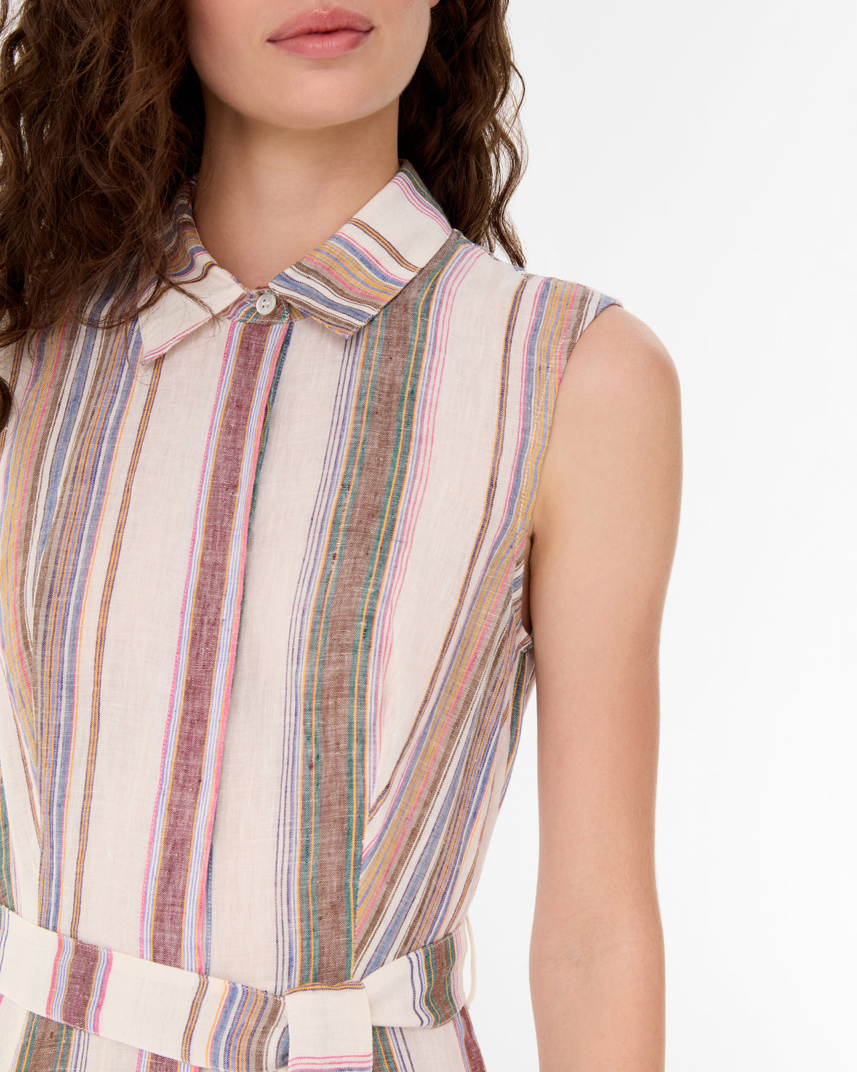 Miralda Dress in Ping Pong Stripes