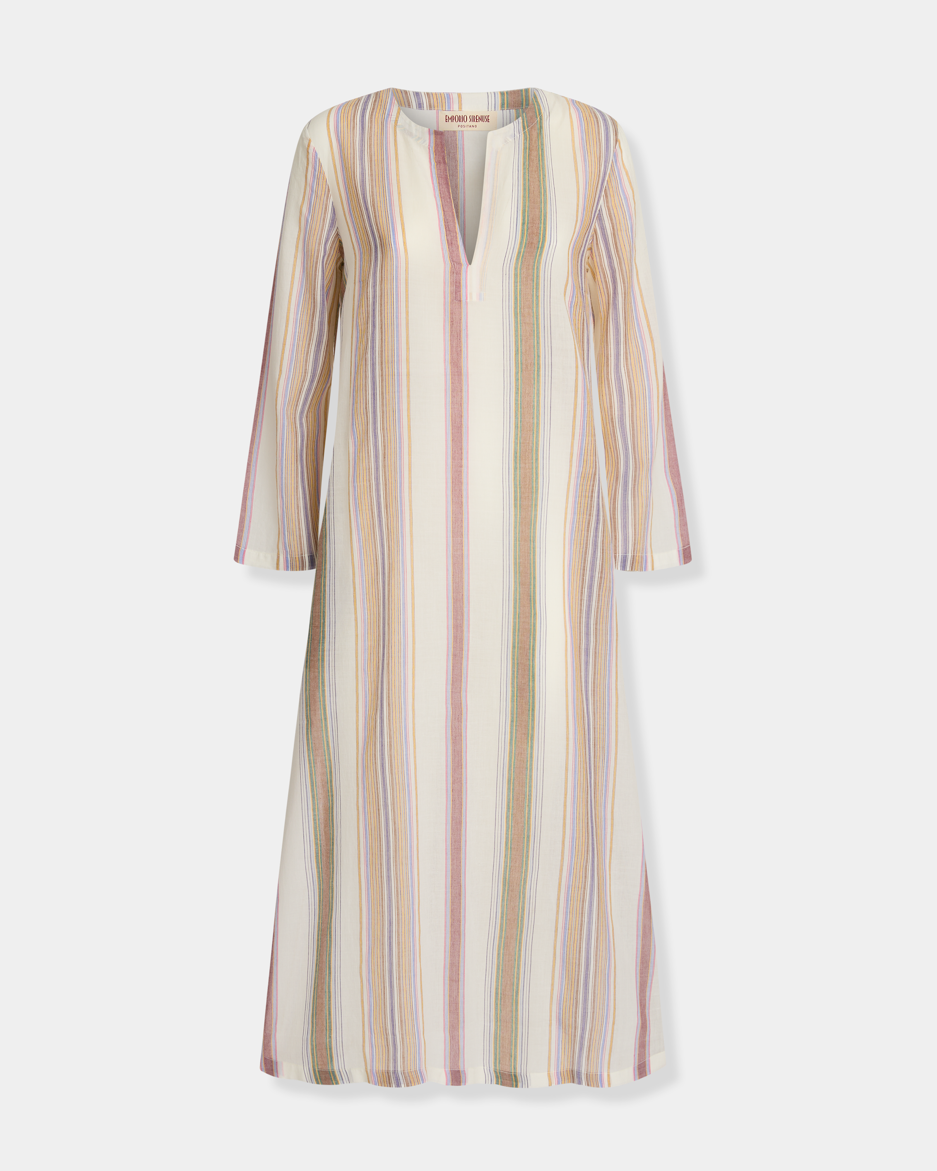 Giada Caftan in Ping Pong Stripes