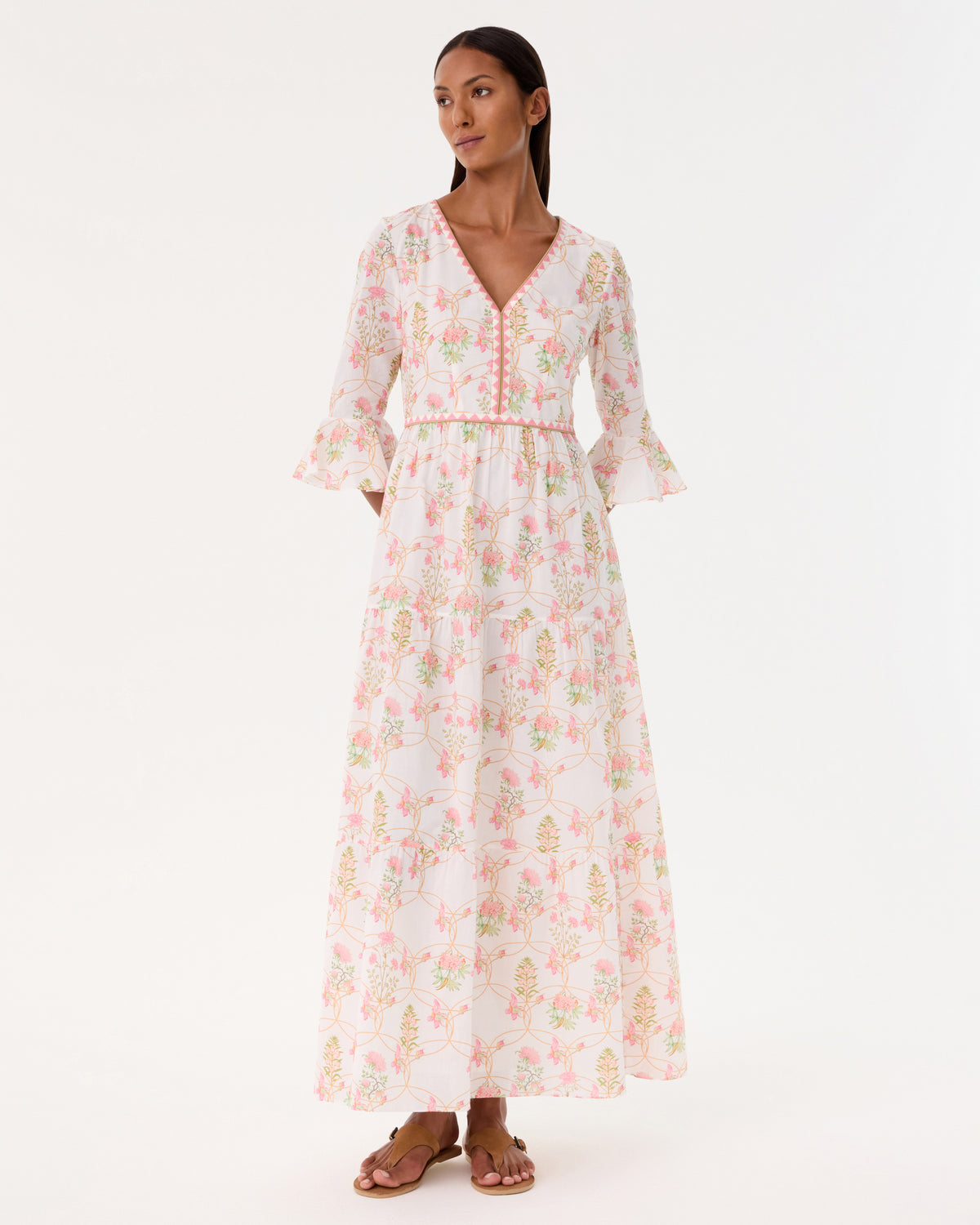 Bella Dress in Rose Garden Print