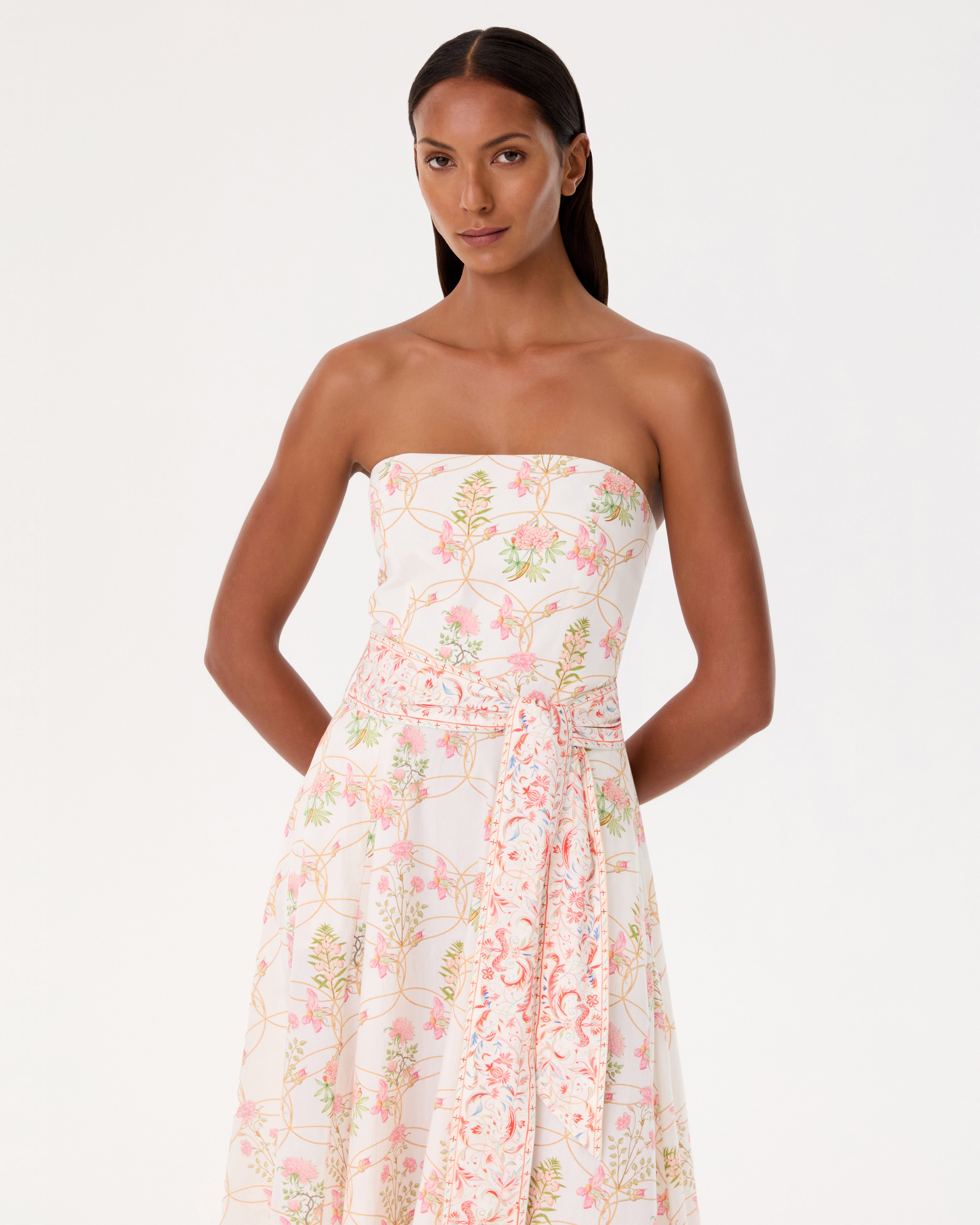 Yulia Dress in Rose Garden Print