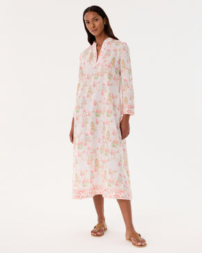 Giada Caftan in Rose Garden Print