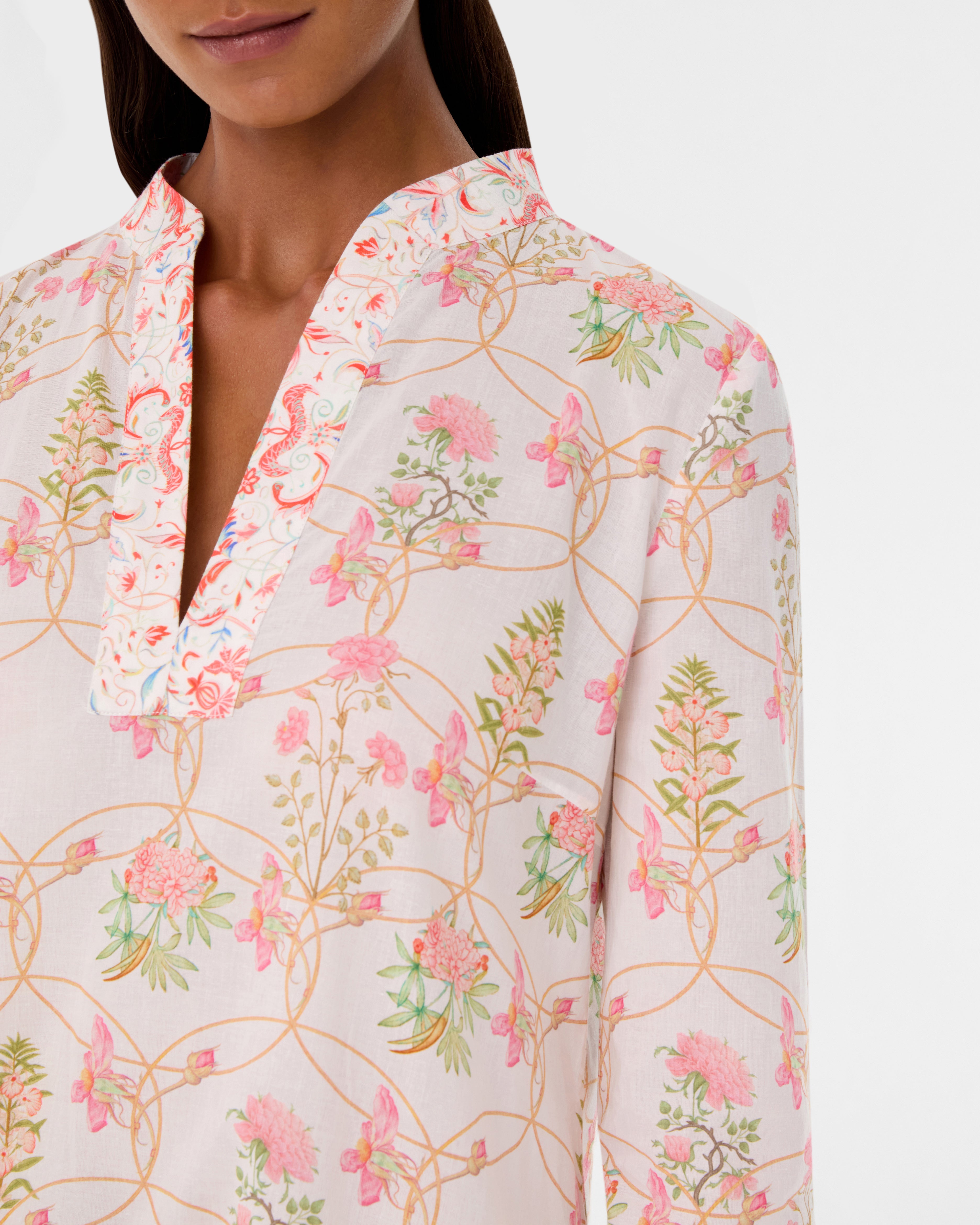 Giada Caftan in Rose Garden Print