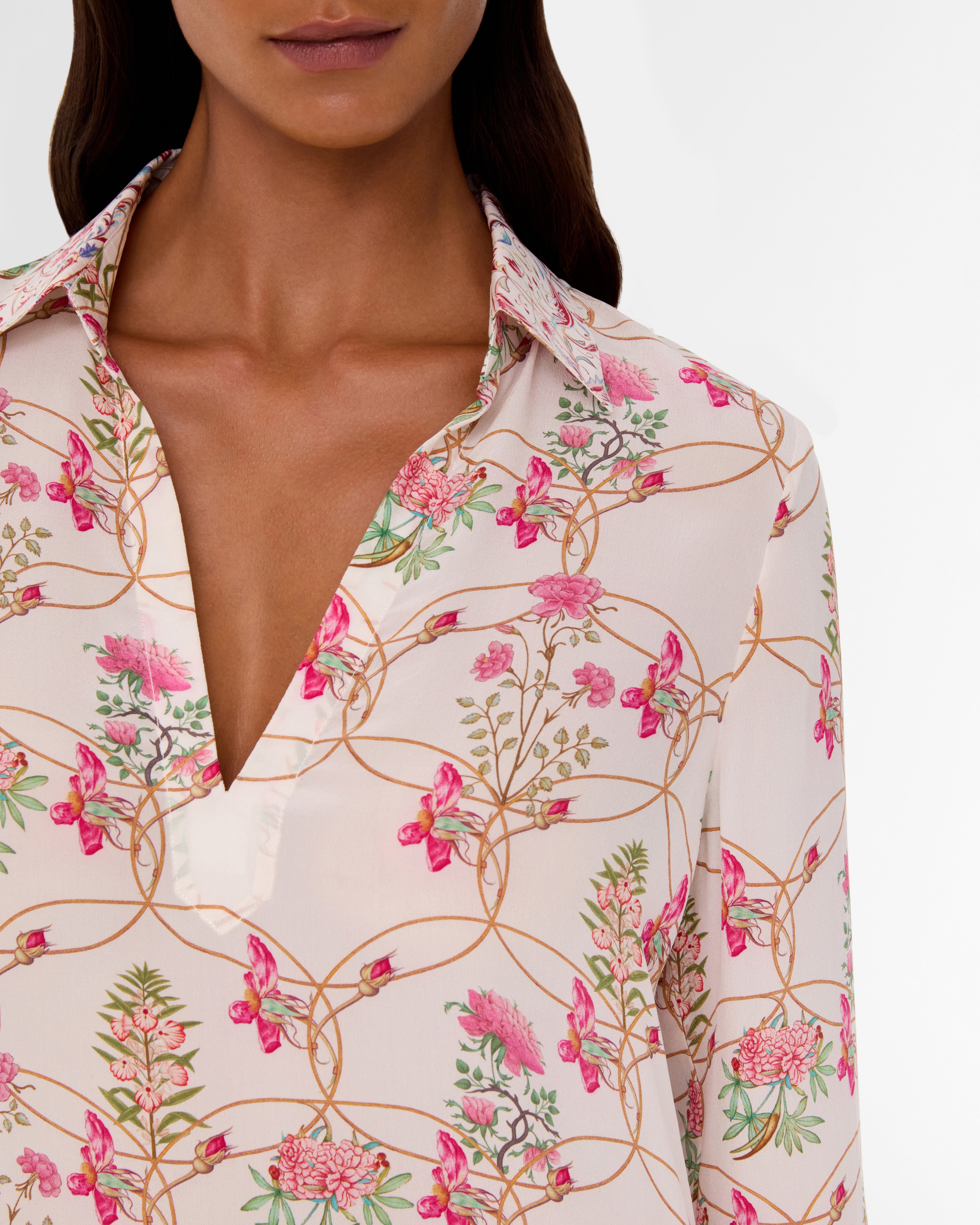 Jia Tunic in Rose Garden Print