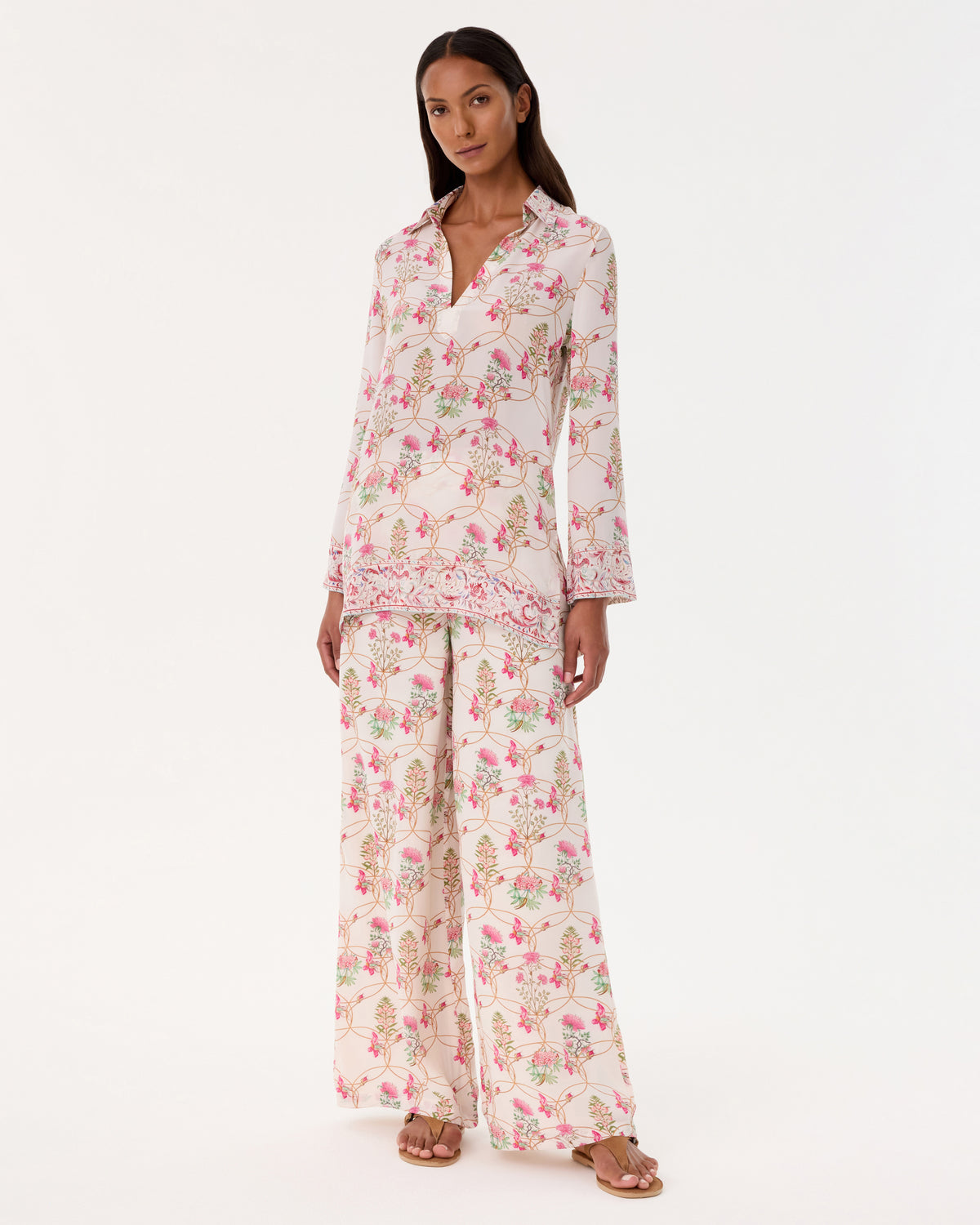 Jia Tunic in Rose Garden Print