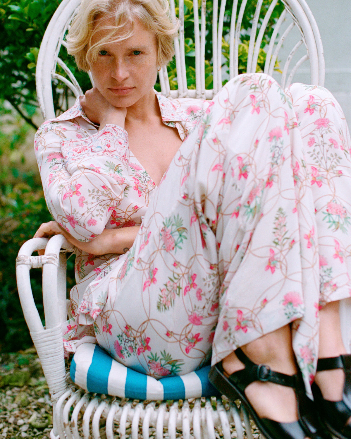 Jia Tunic in Rose Garden Print