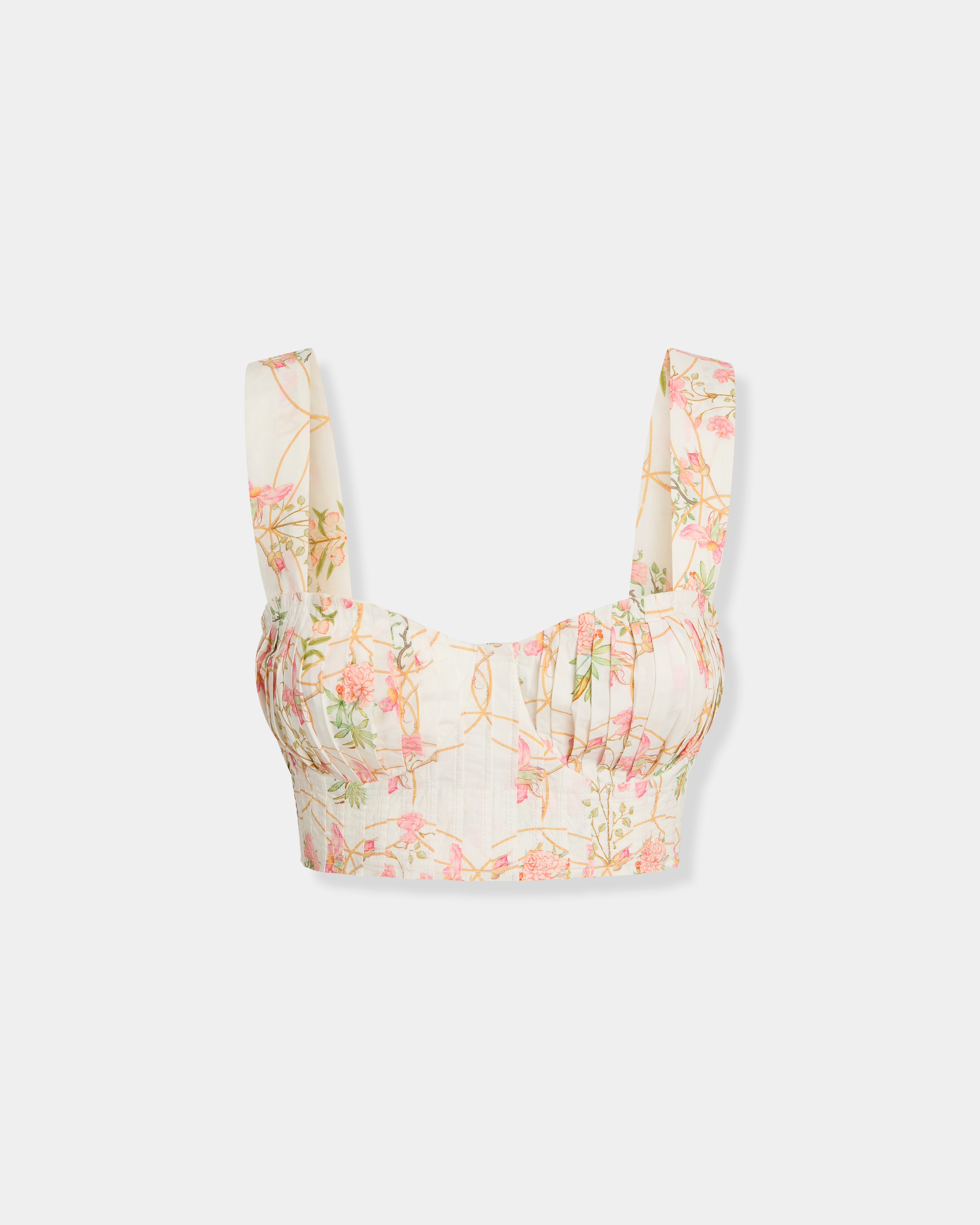 Dalia Top in Rose Garden Print