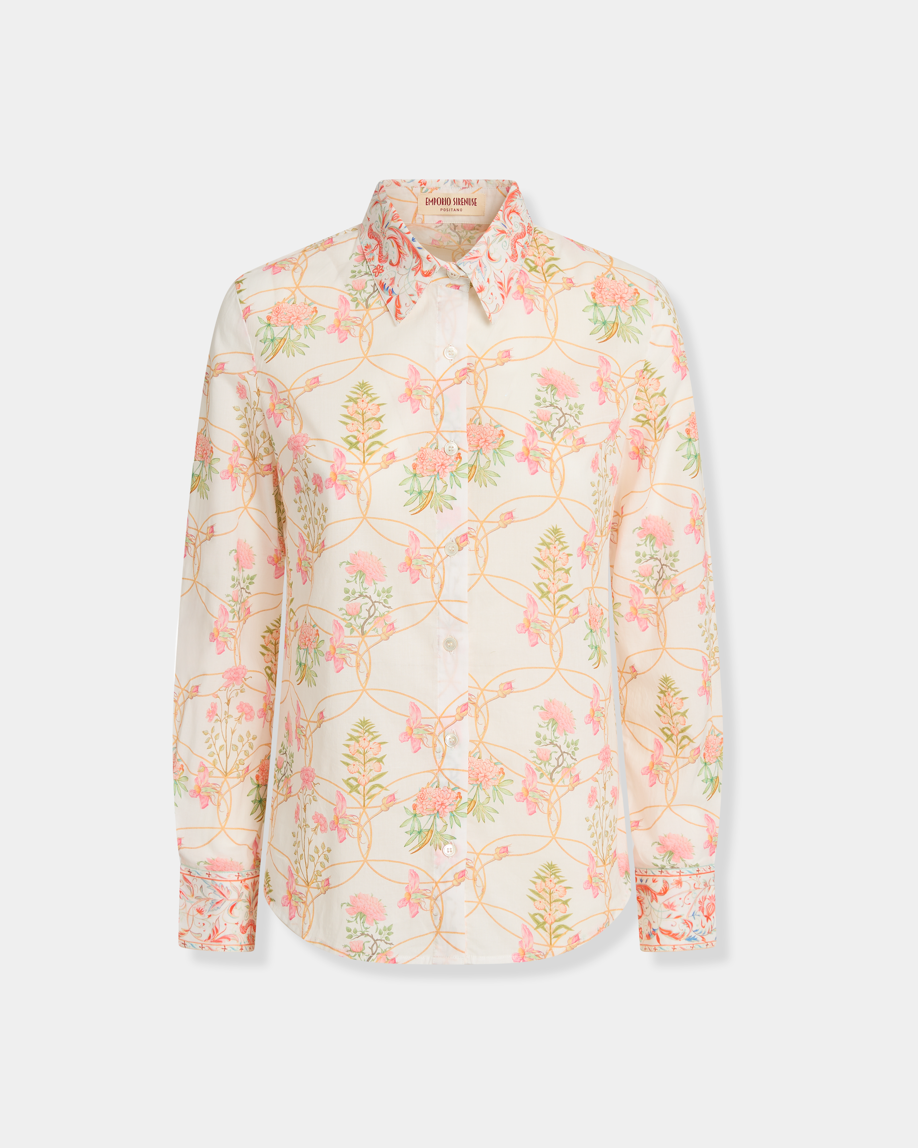 Patricia Shirt in Rose Garden Print