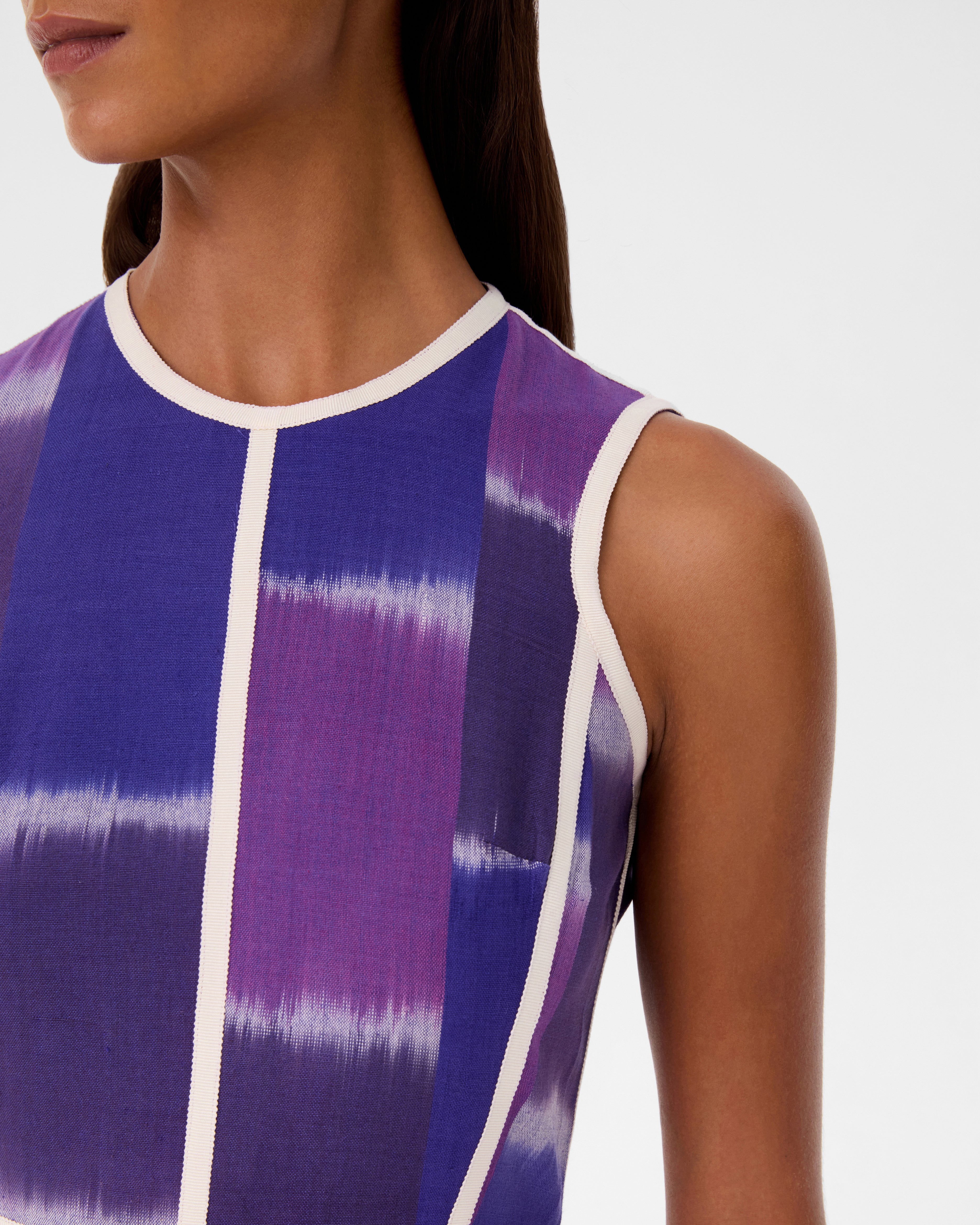 Clodette Dress in Warp Ikat