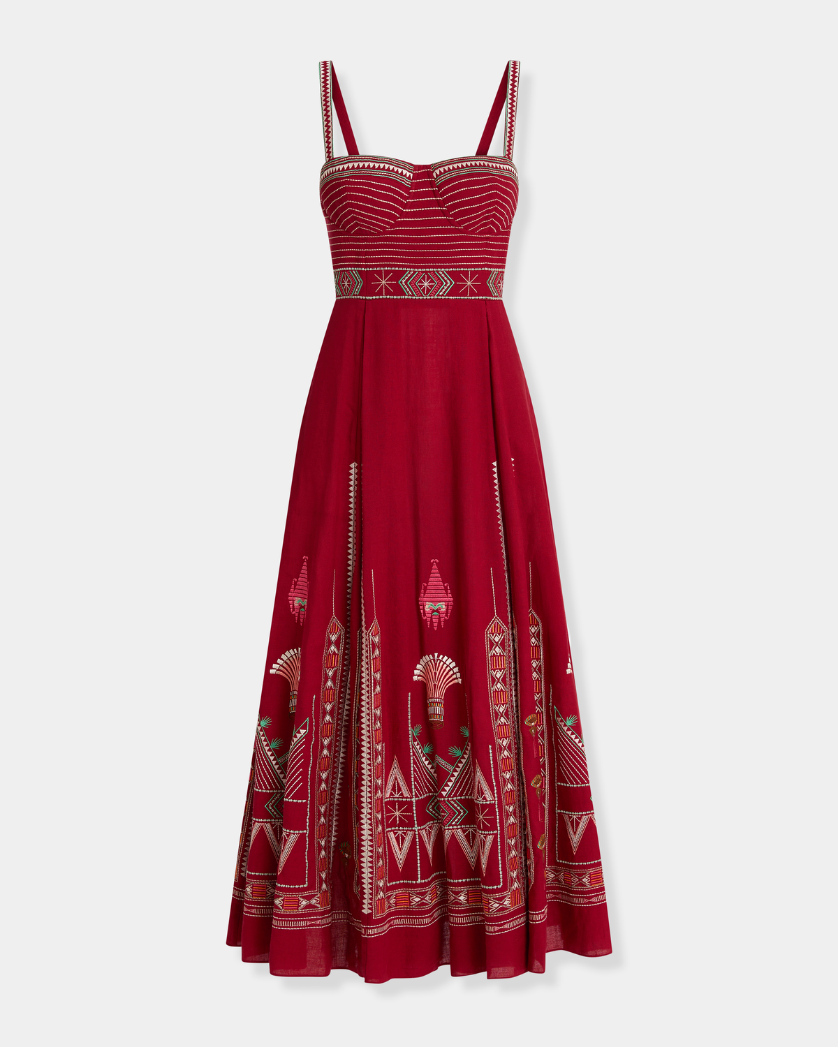 Elida Dress with Ballerina Embroidery