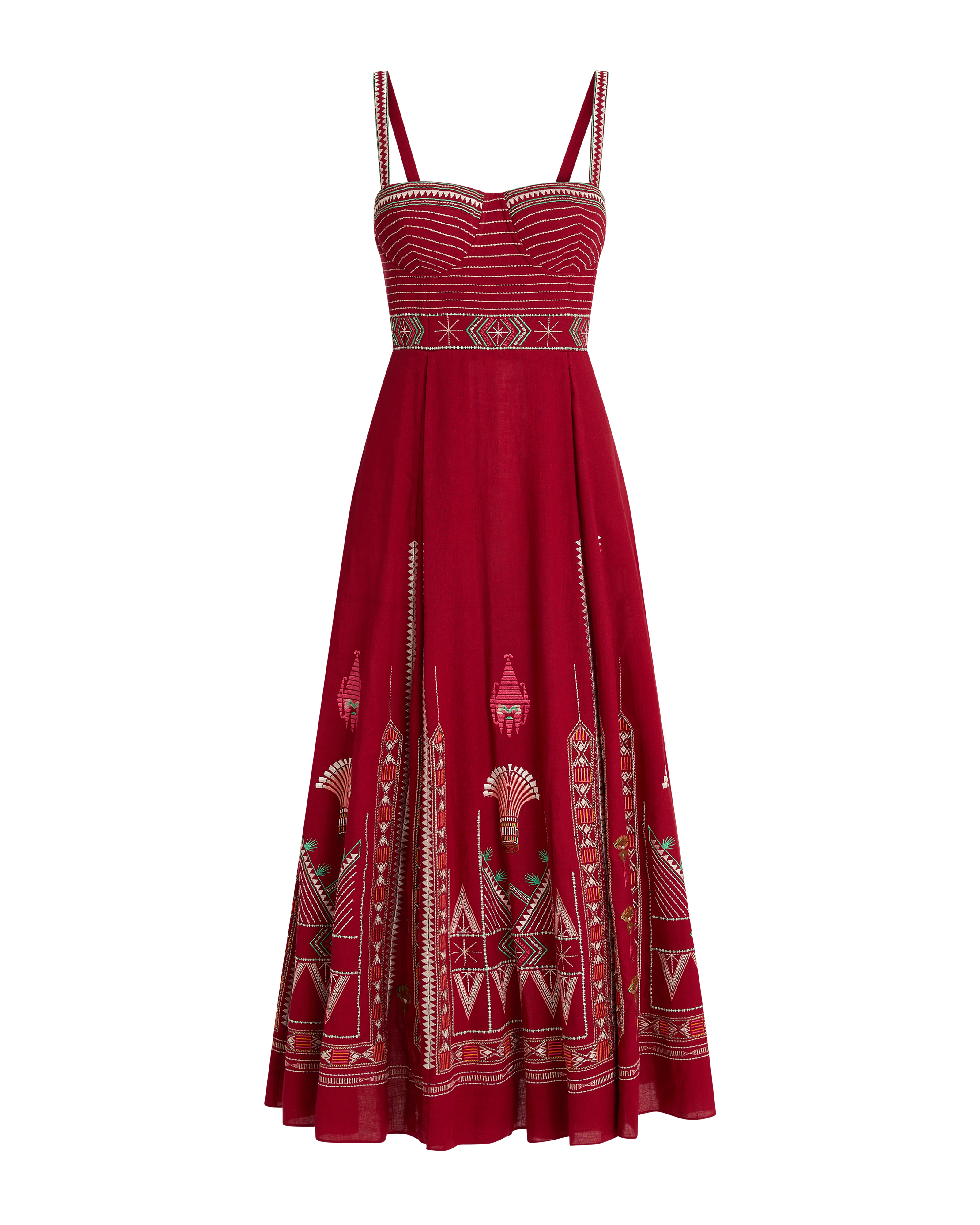 Elida Dress with Ballerina Embroidery