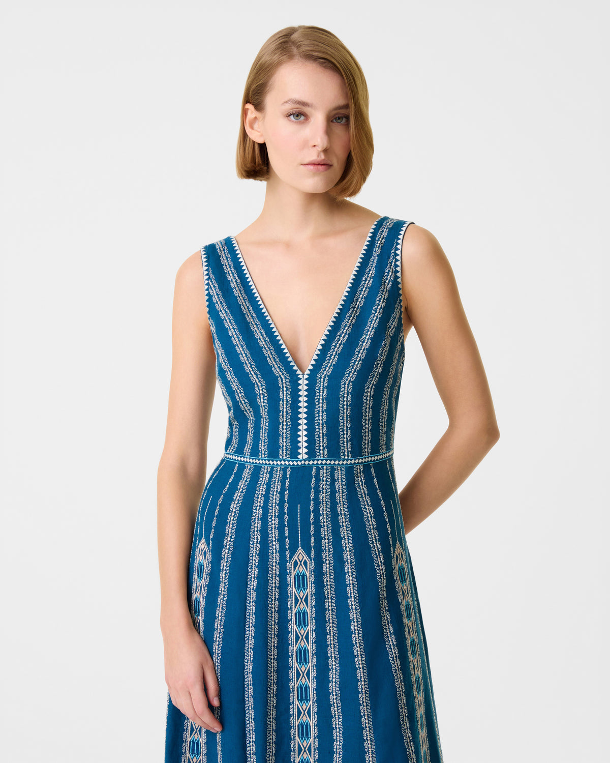 Nellie Dress with Ballerina Embroidery