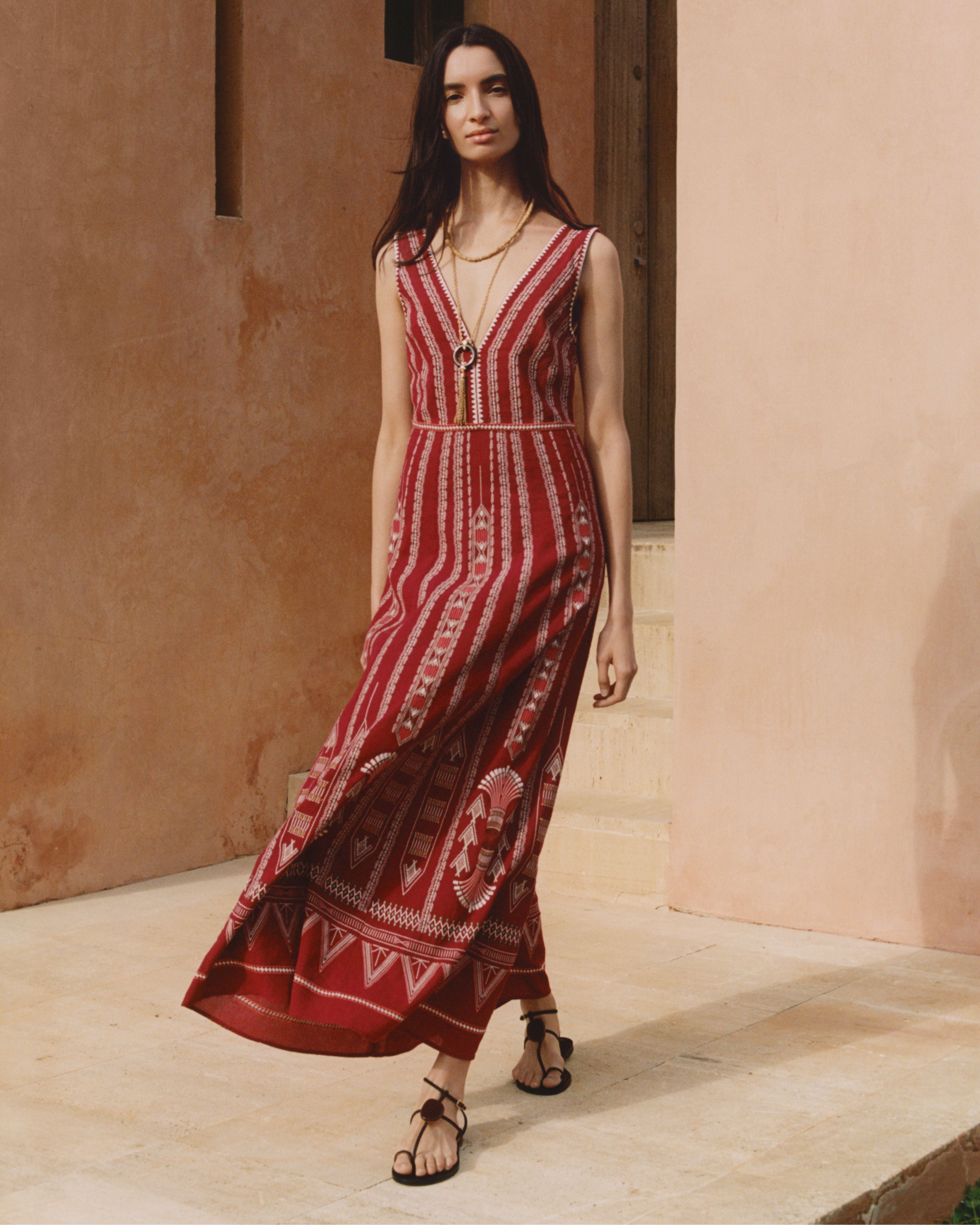 Nellie Dress with Ballerina Embroidery