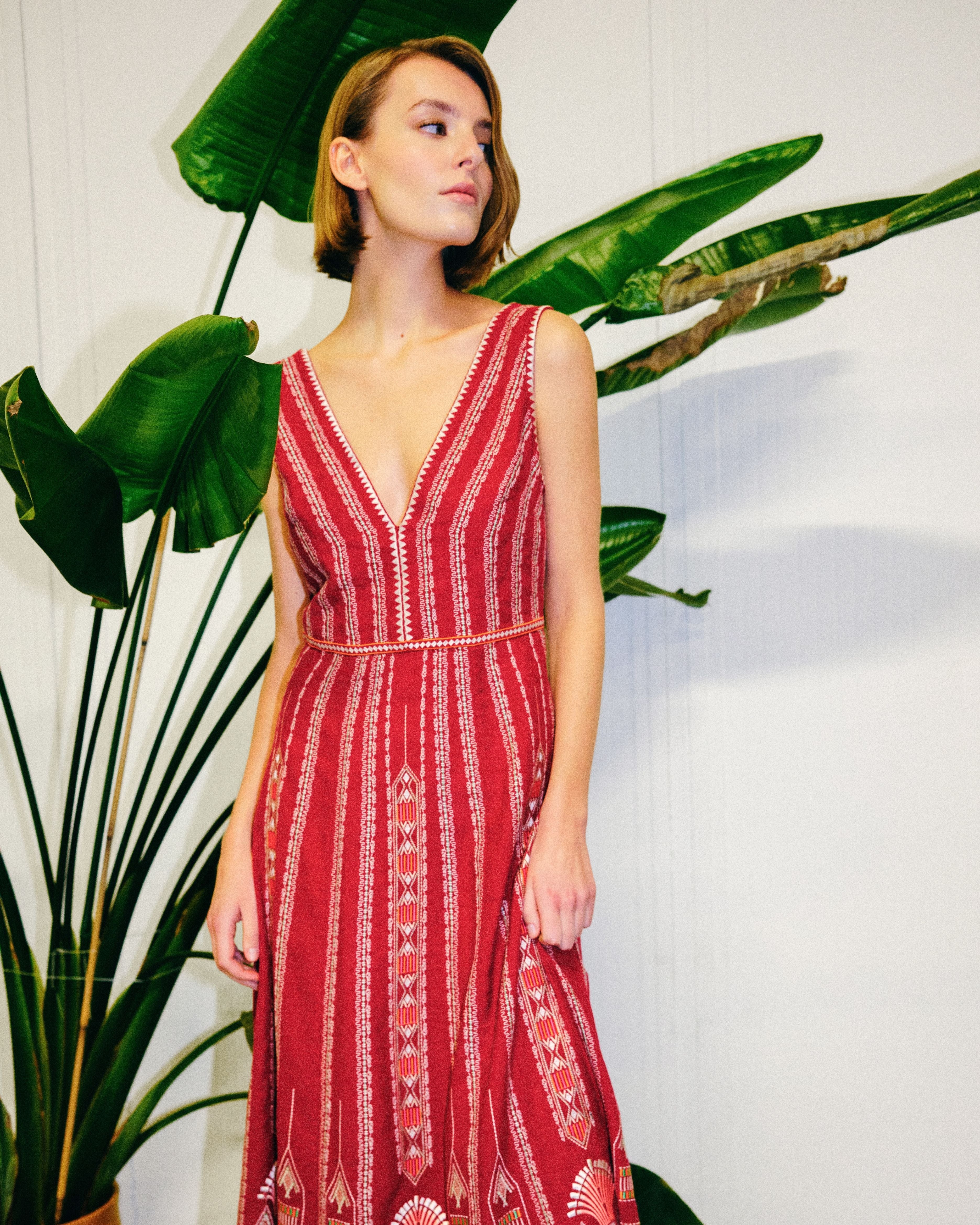 Nellie Dress with Ballerina Embroidery