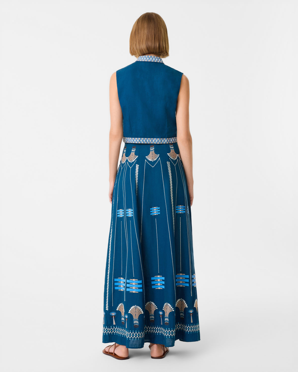 Camille Skirt with Ballerina Embroidery