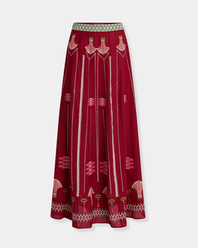 Camille Skirt with Ballerina Embroidery