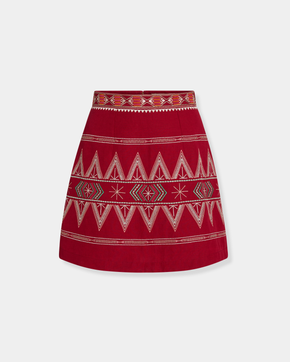Giuliana Skirt with Ballerina Embroidery