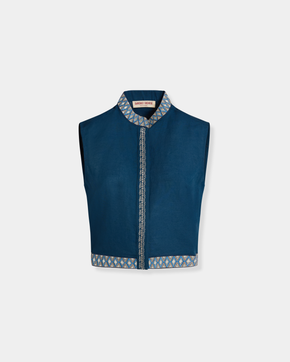 Andorra Top with Ballerina Embroidery