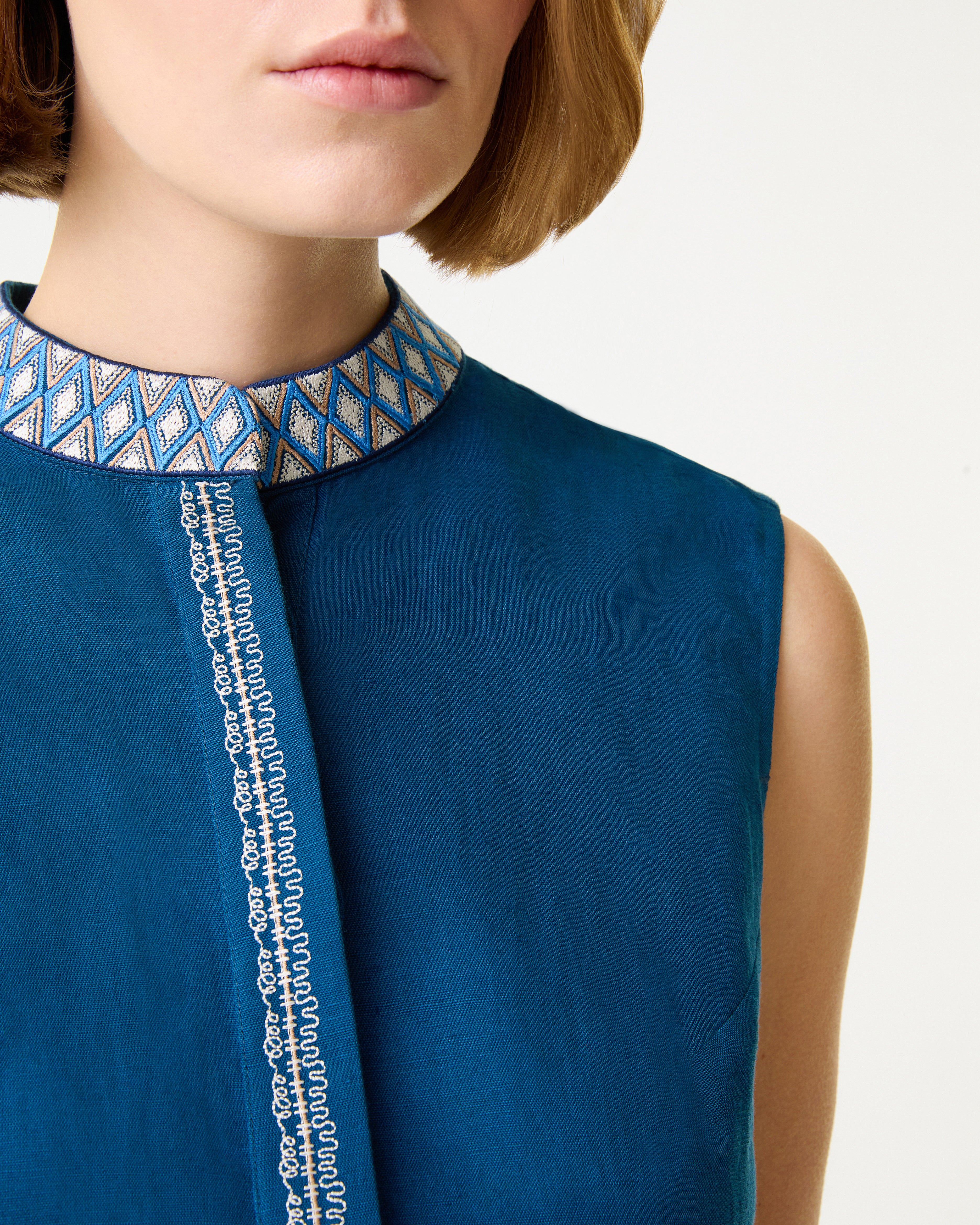 Andorra Top with Ballerina Embroidery