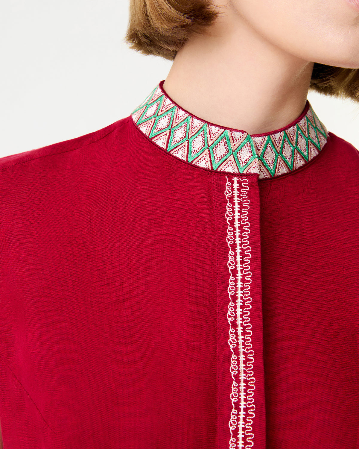 Andorra Top with Ballerina Embroidery