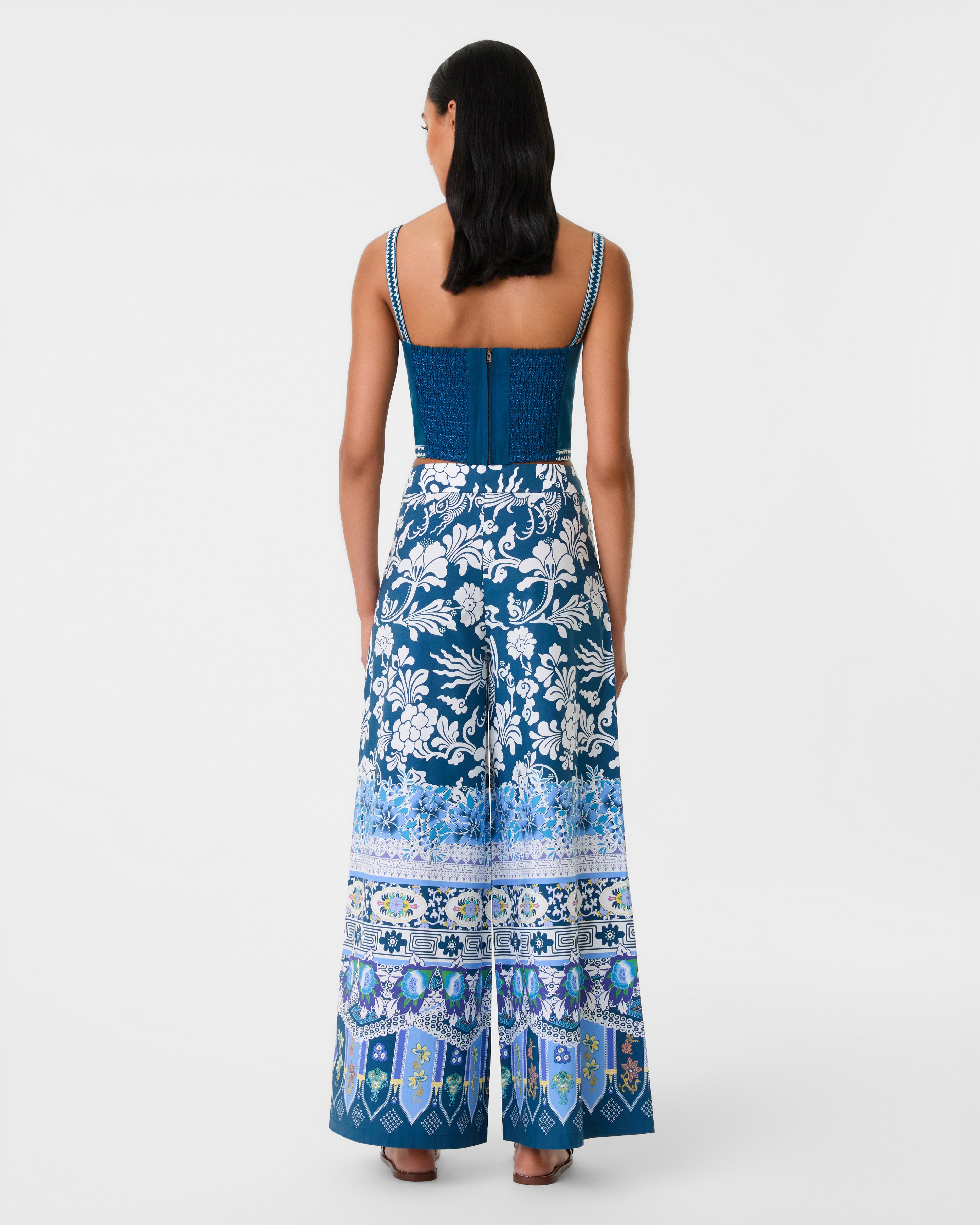 Elettra Top with Ballerina Embroidery