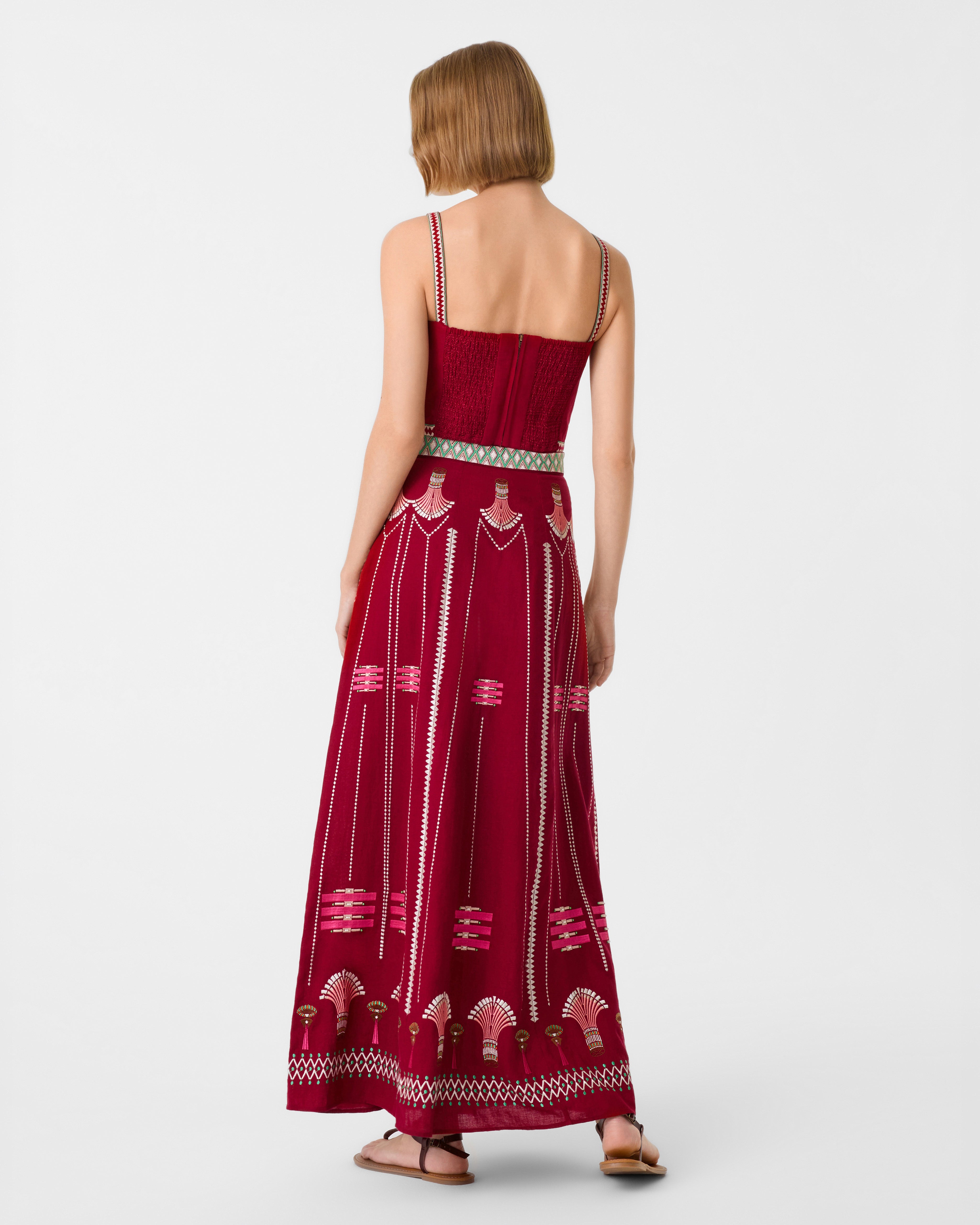Elettra Top with Ballerina Embroidery