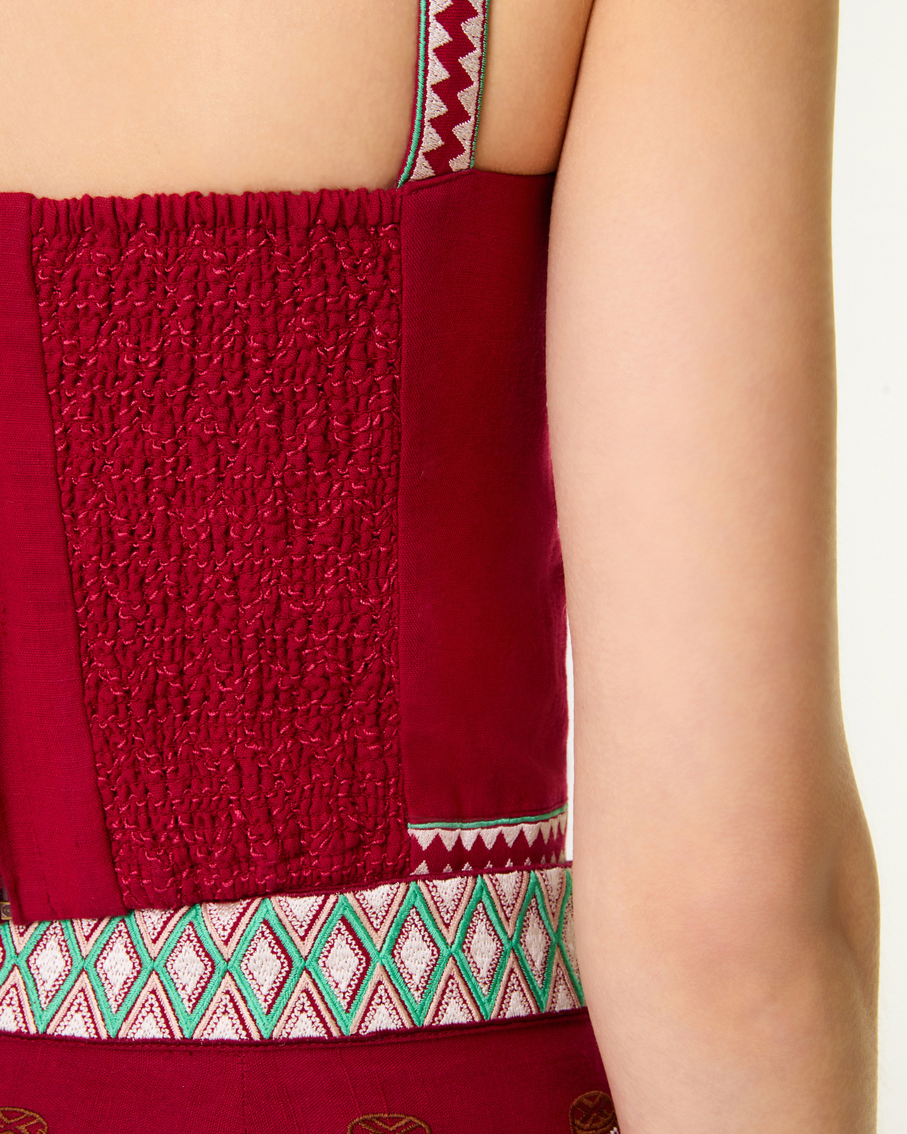 Elettra Top with Ballerina Embroidery