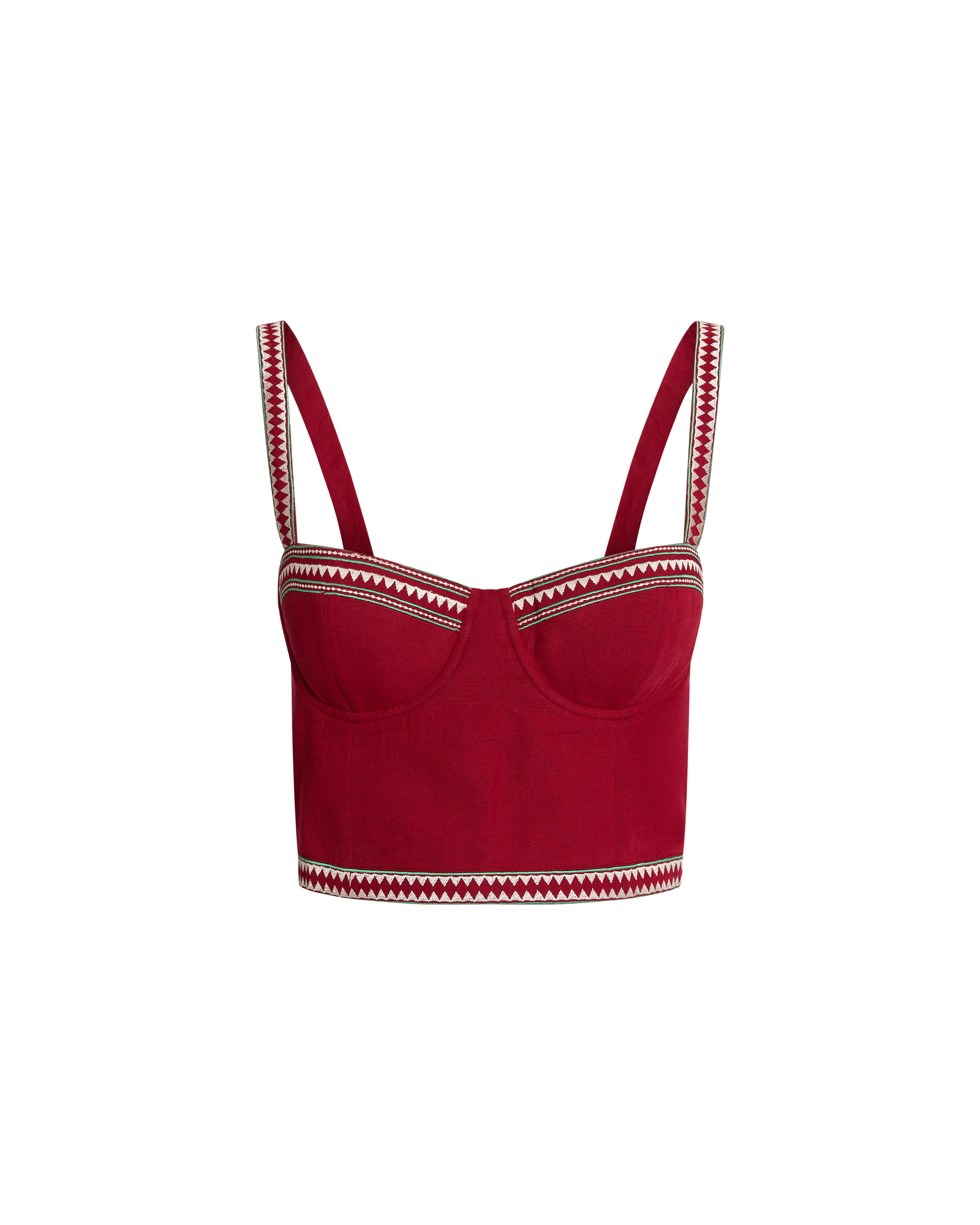 Elettra Top with Ballerina Embroidery