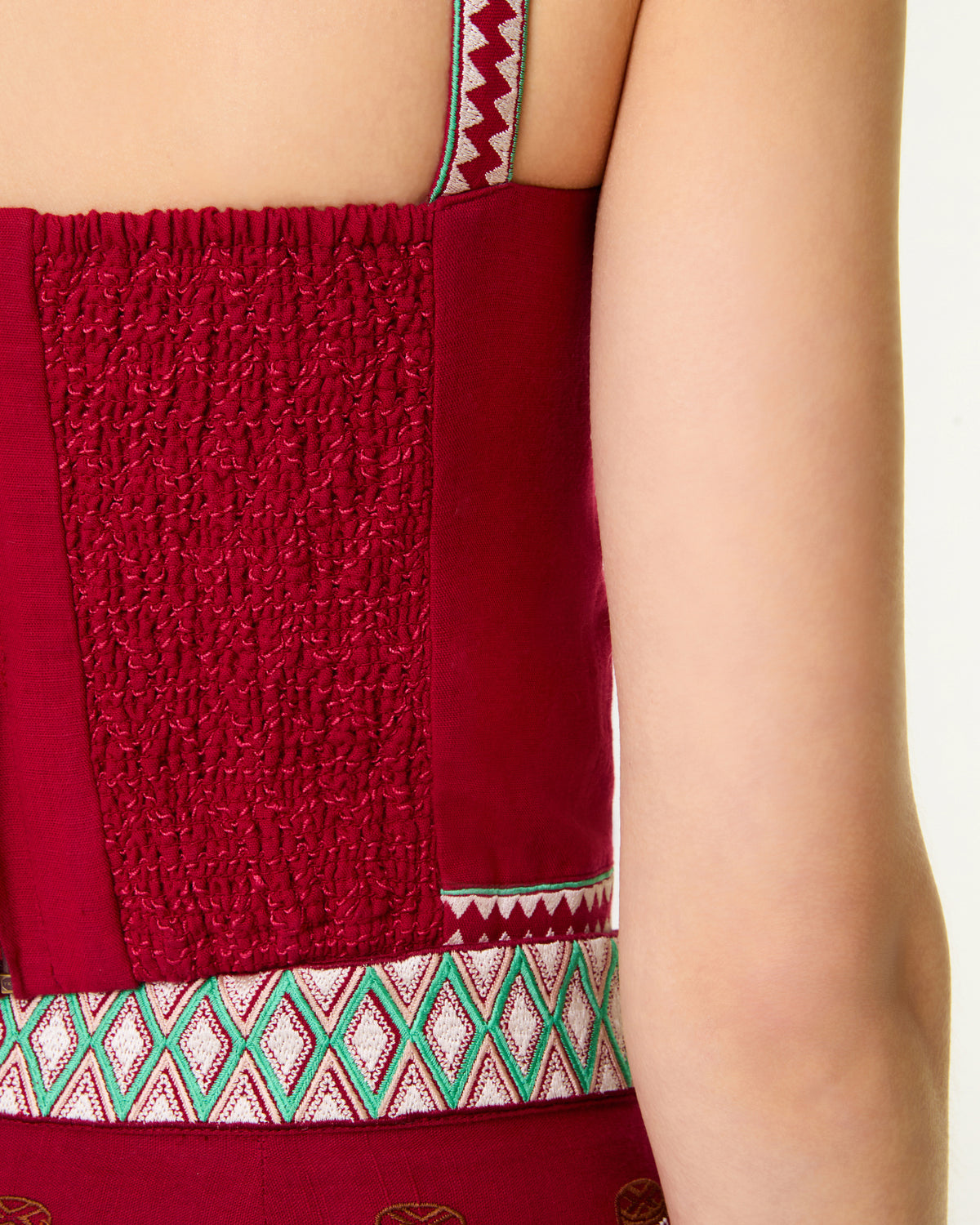 Elettra Top with Ballerina Embroidery