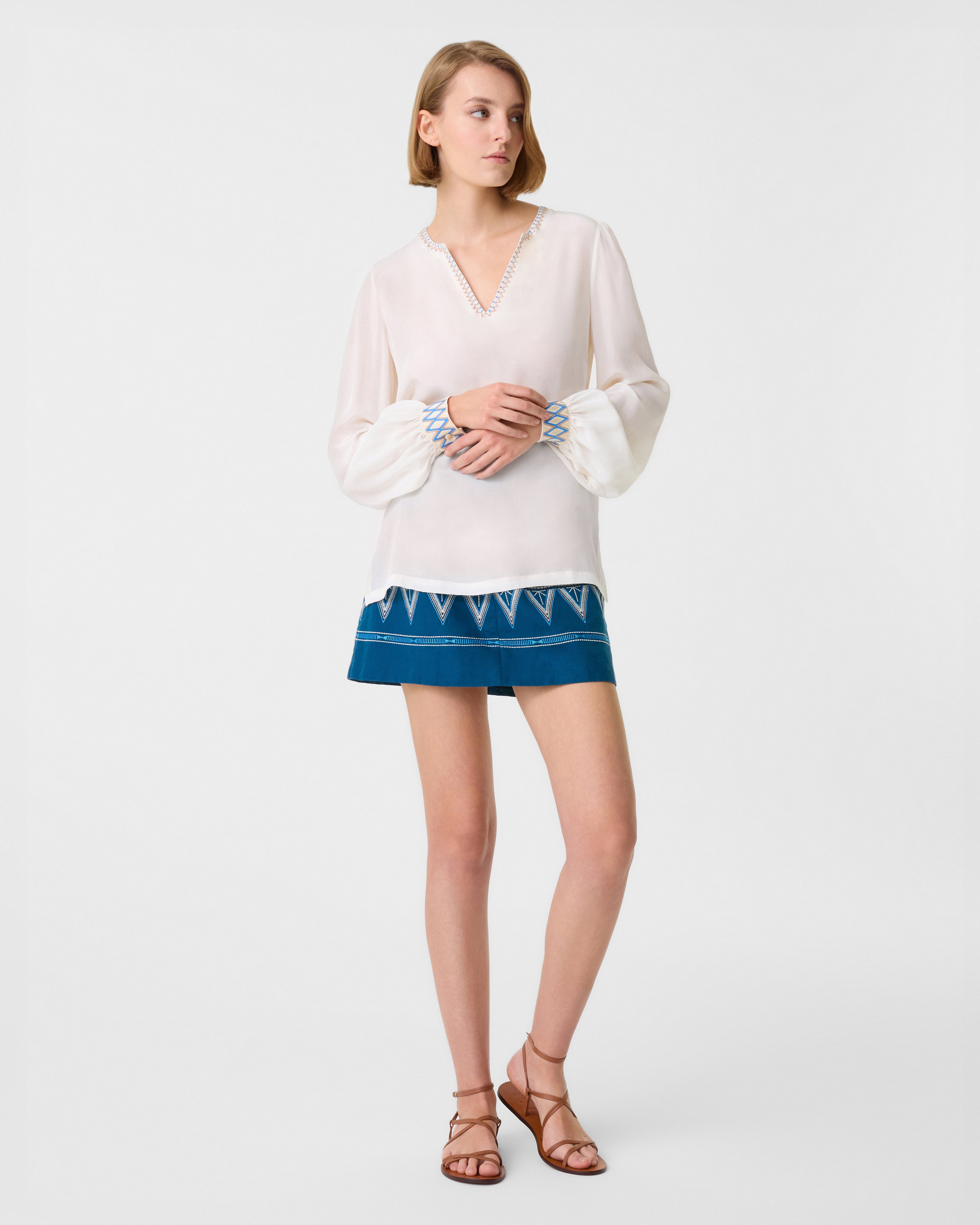 Vera Shirt with Ballerina Embroidery