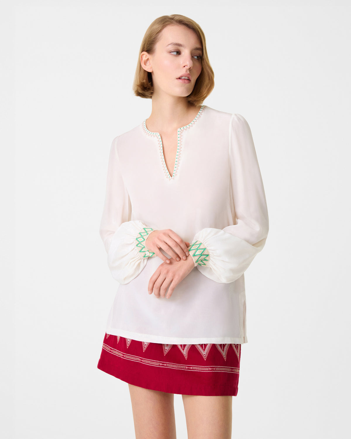 Vera Shirt with Ballerina Embroidery