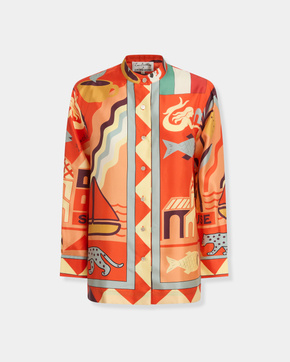 Kelsy Shirt in Louis Barthélemy Print