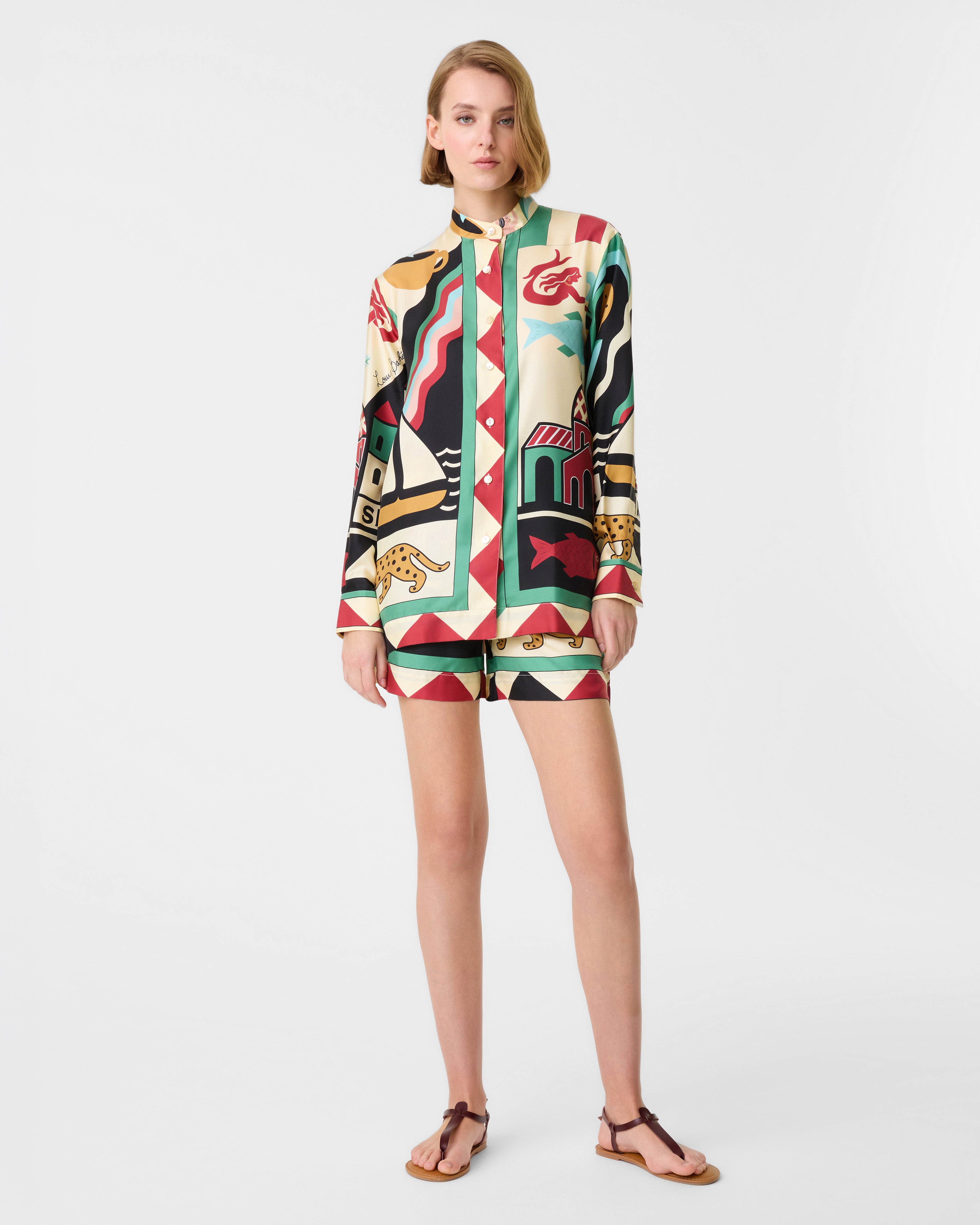 Kelsy Shirt in Louis Barthélemy Print