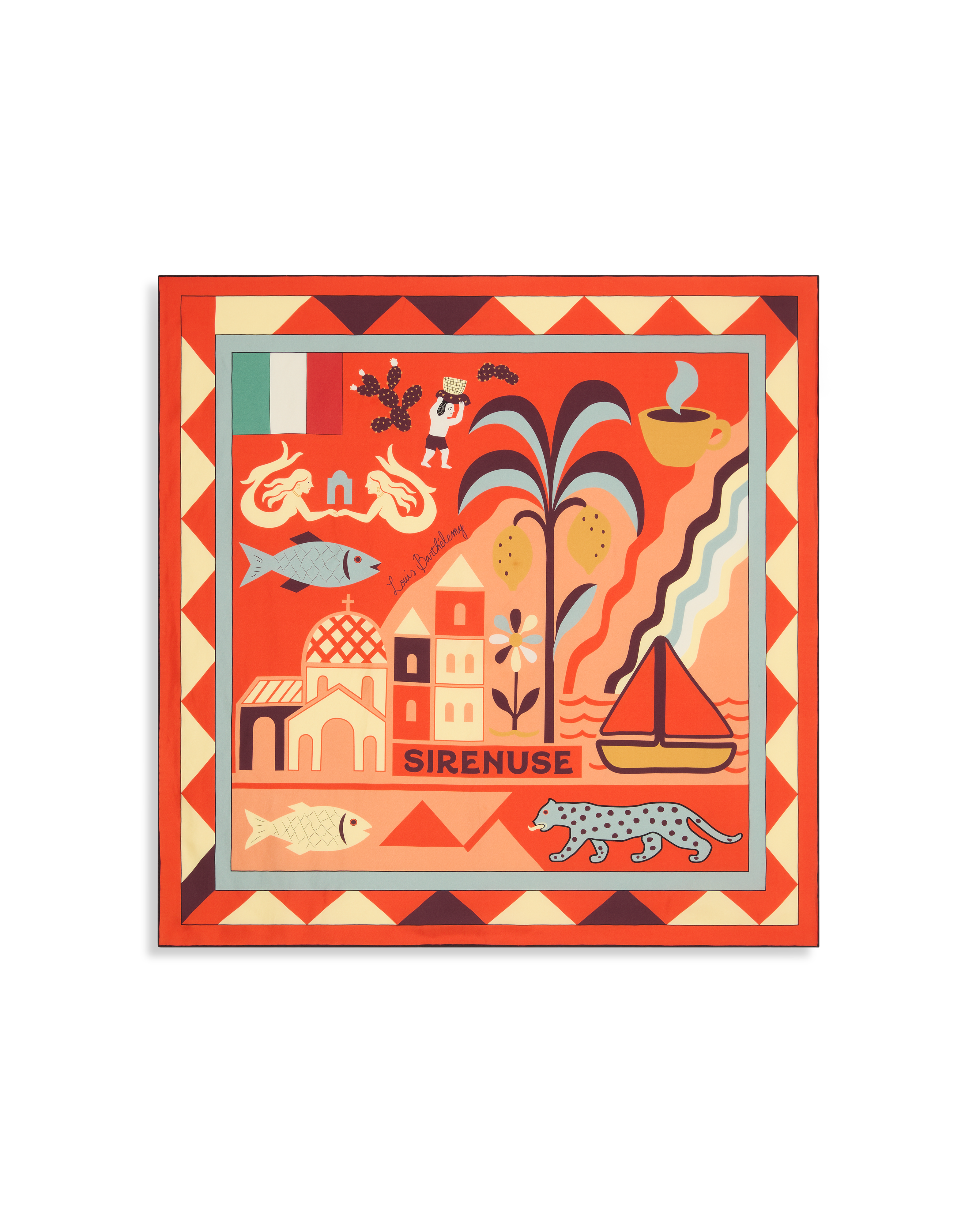 Foulard in Louis Barthélemy Print