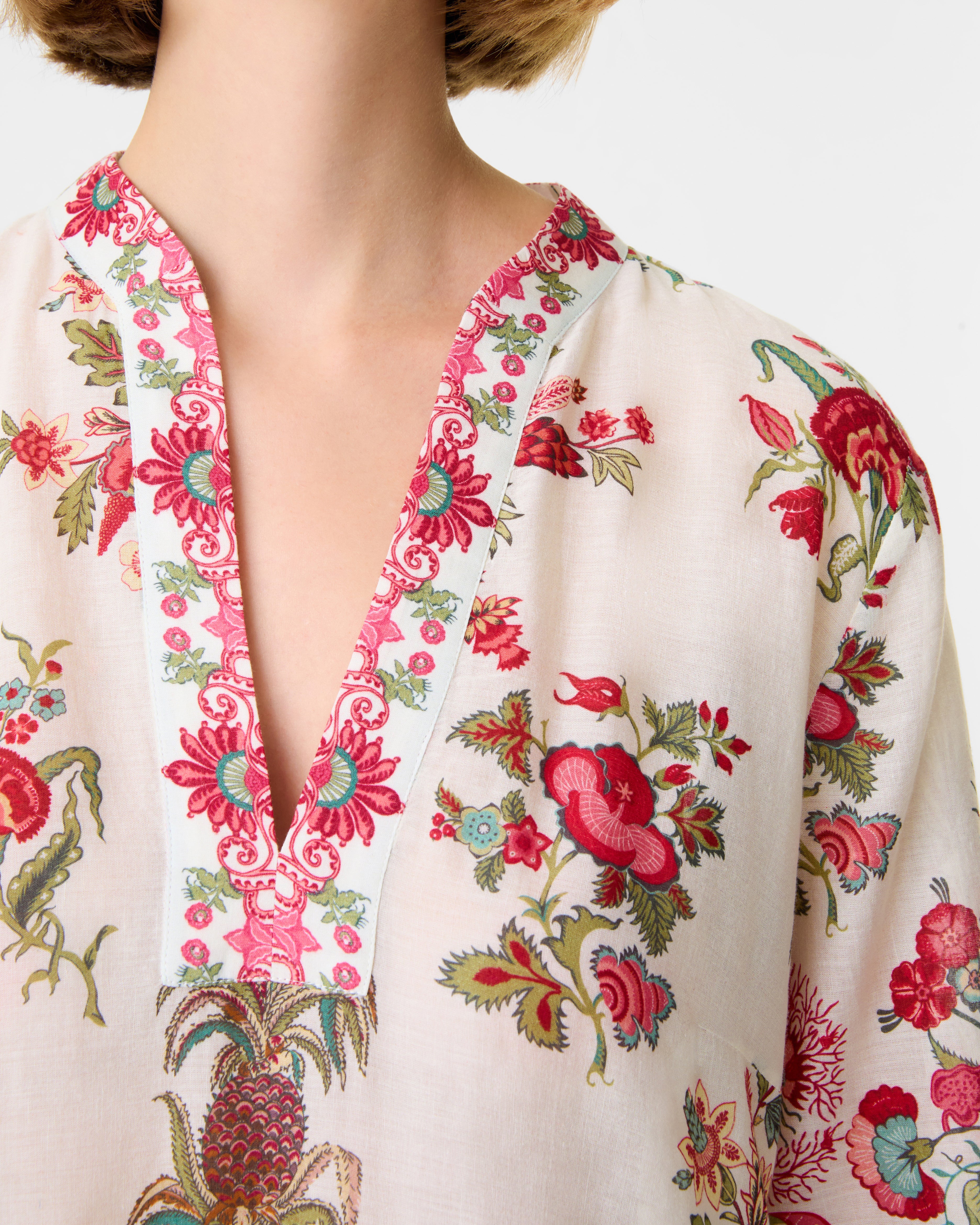 Giada Caftan in Chintz Print