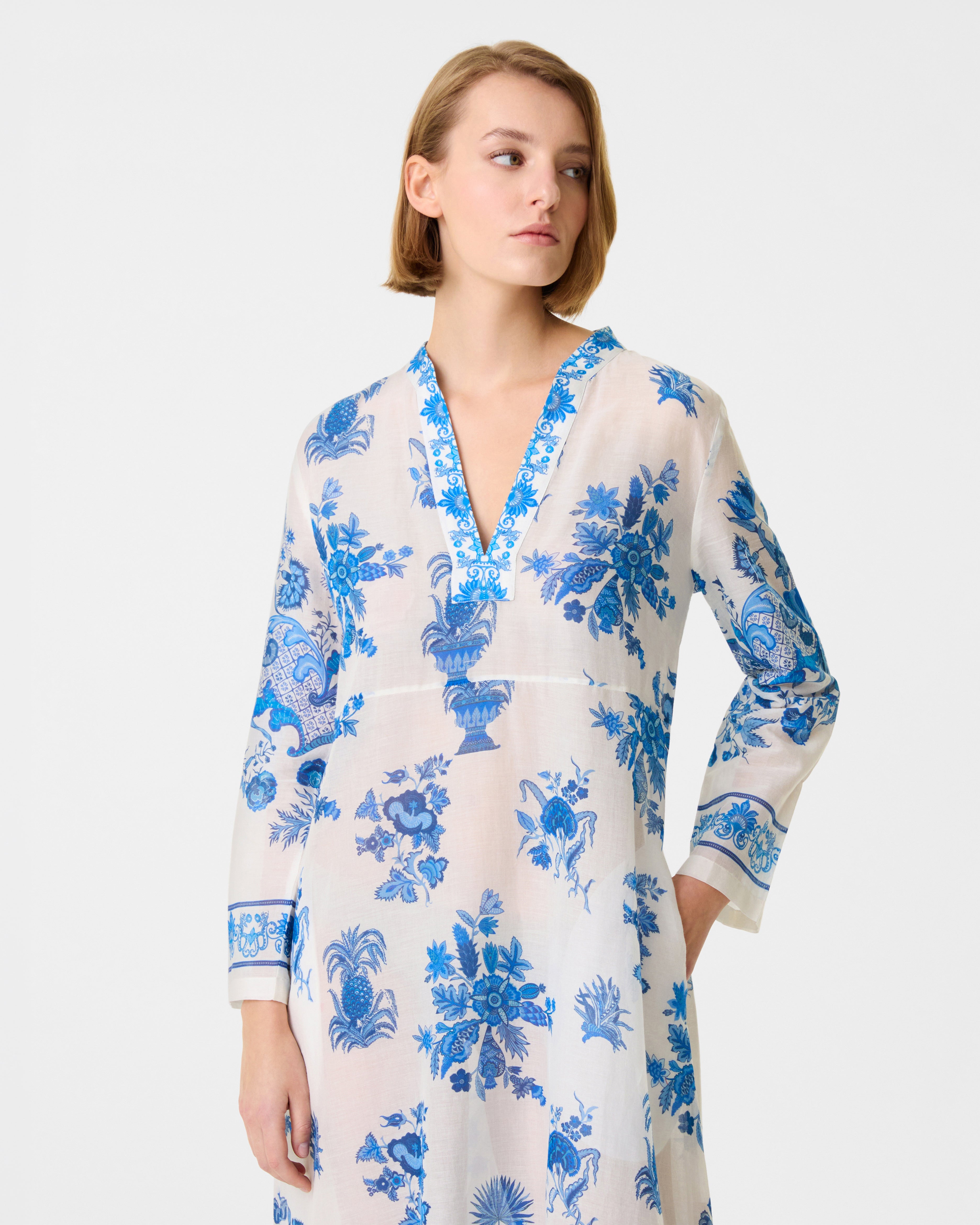 Giada Caftan in Chintz Print