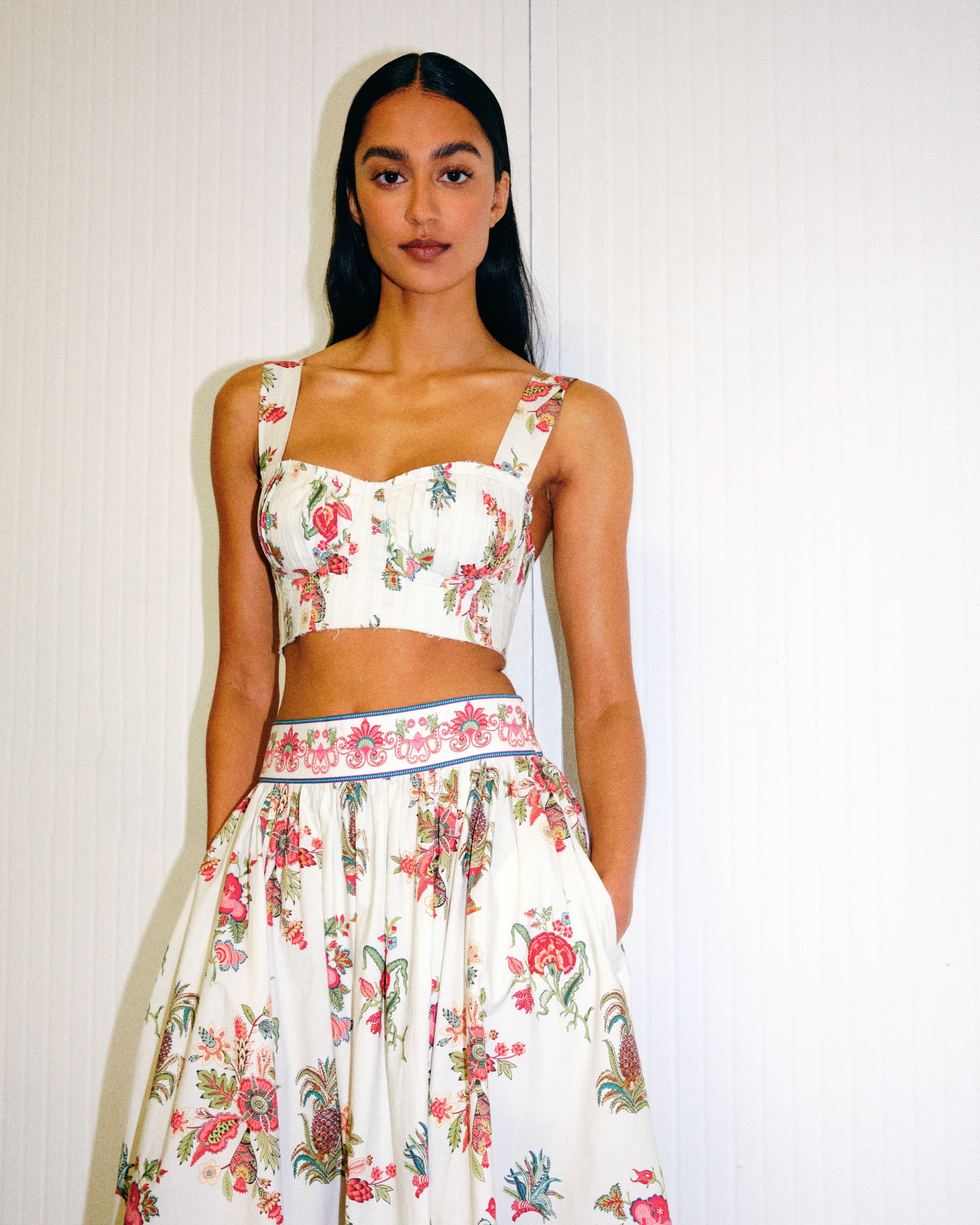 Ombretta Skirt in Chintz Print