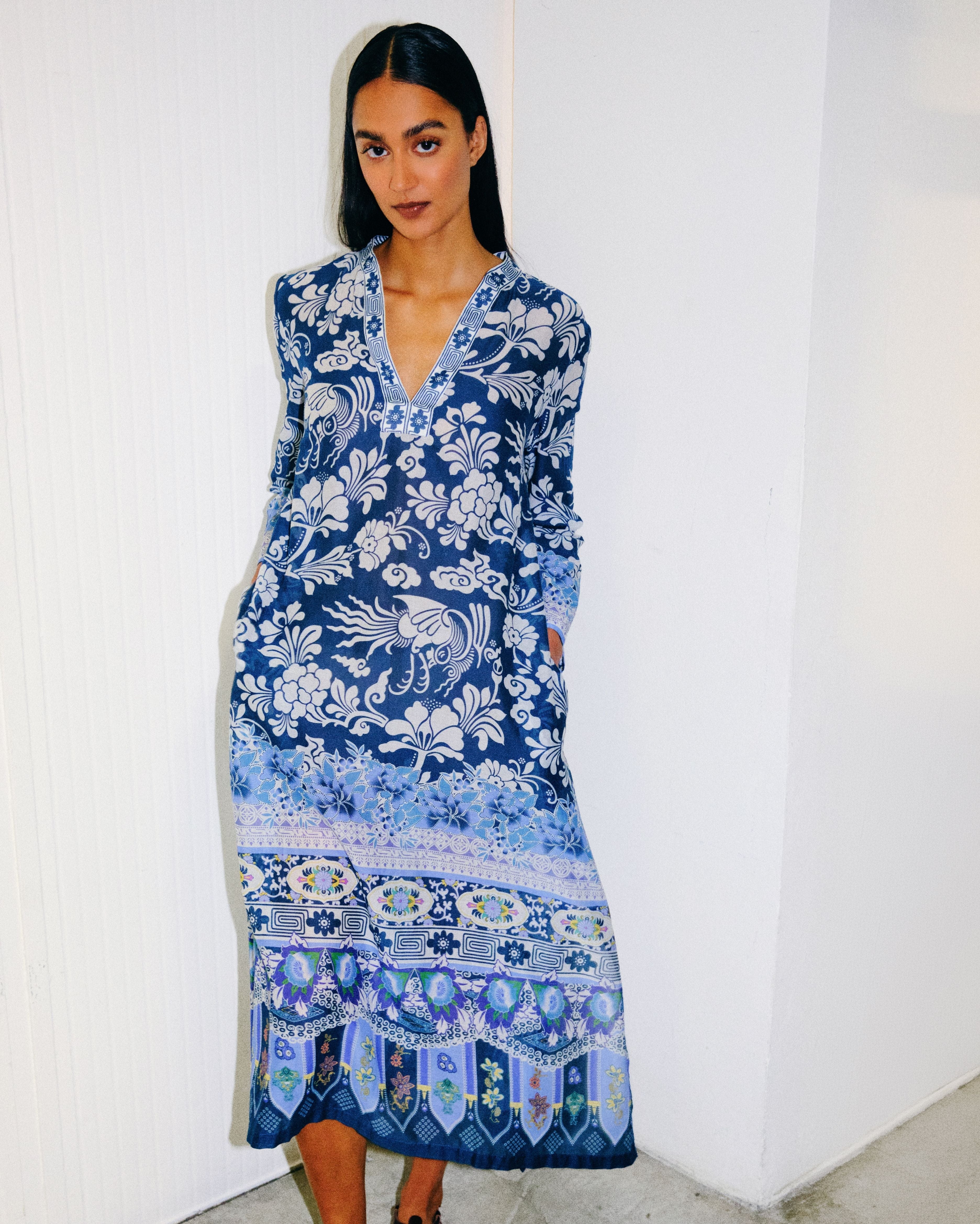 Giada Caftan in Eastern Dream Print