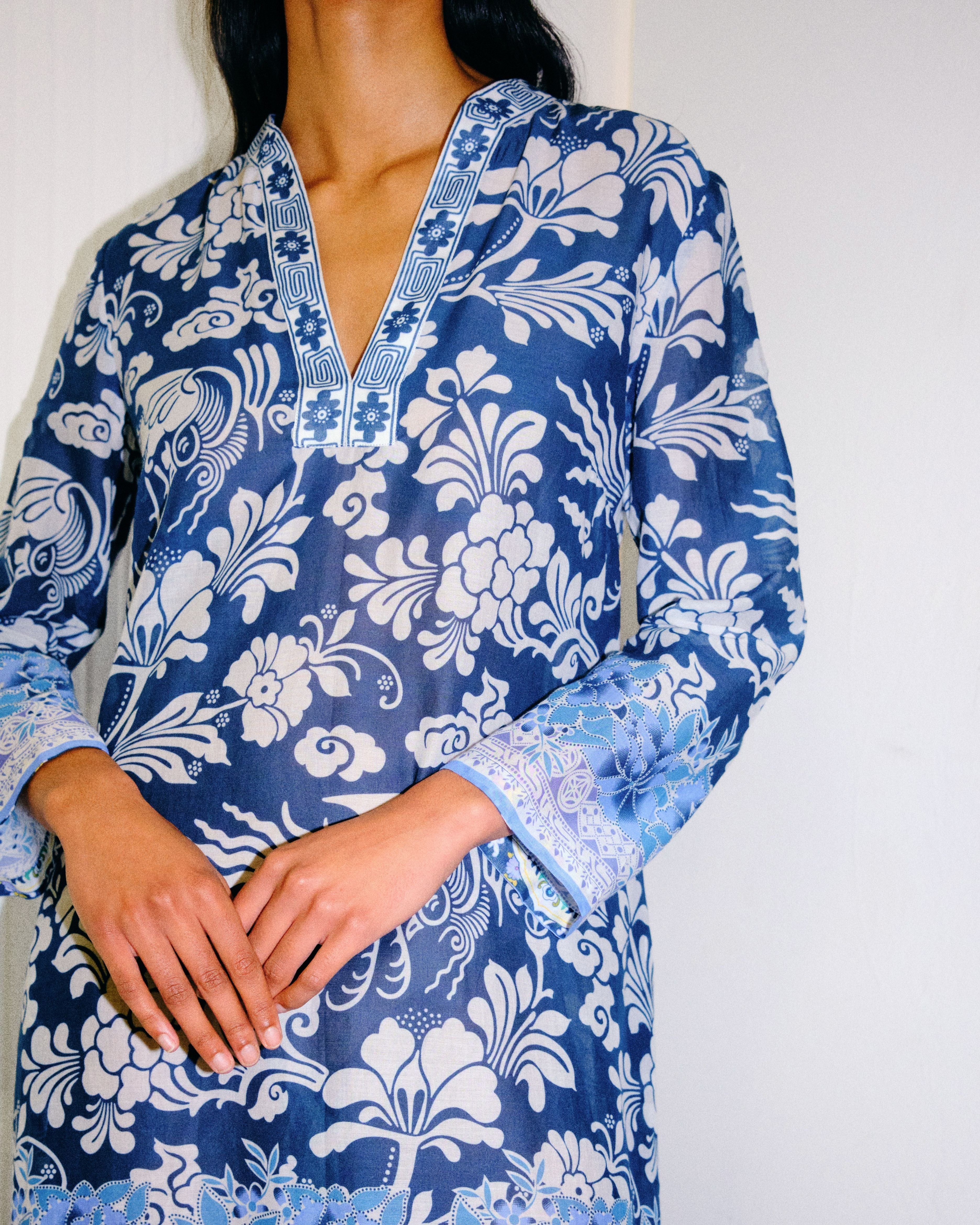 Giada Caftan in Eastern Dream Print