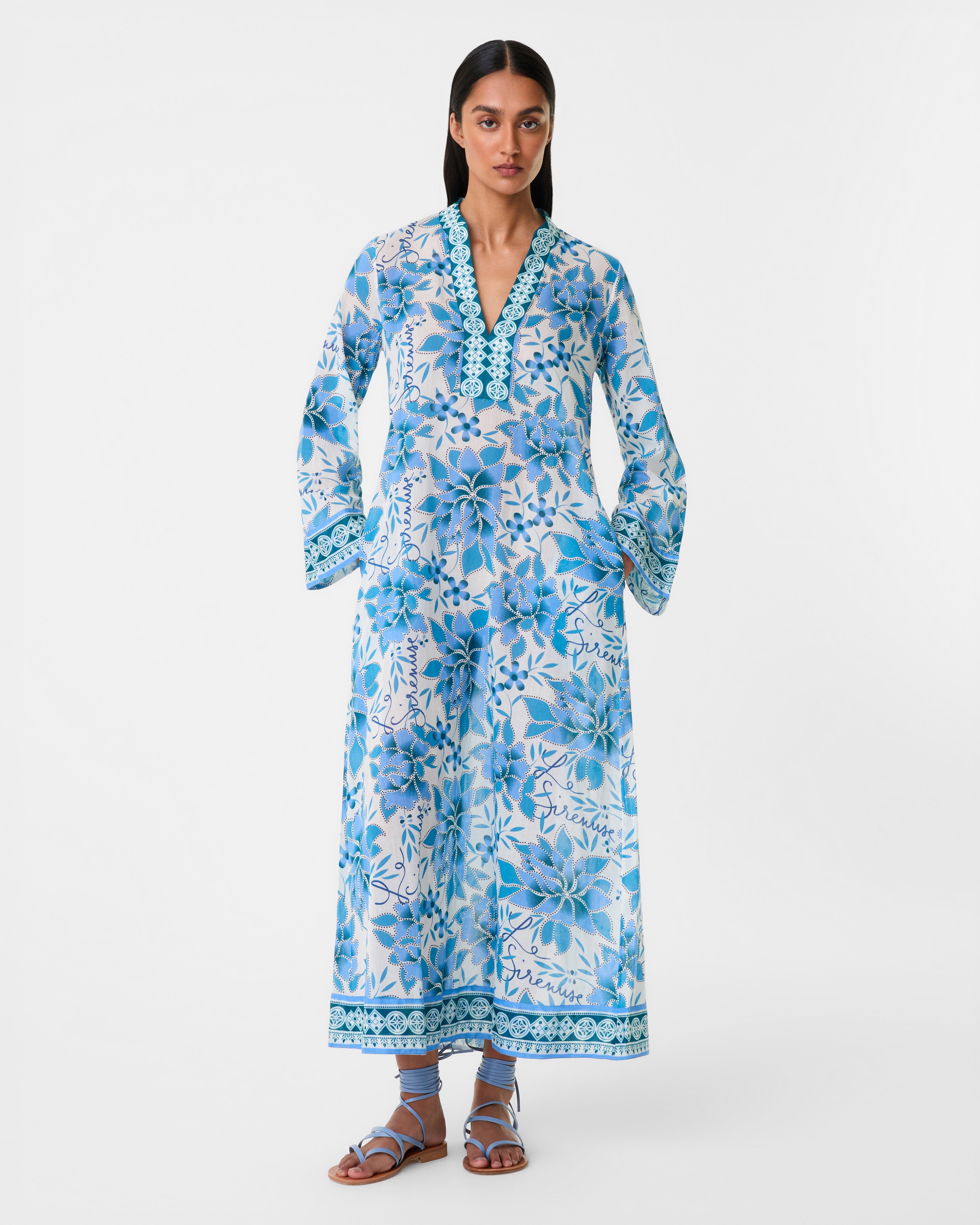 Jenna Caftan in Eastern Dream Print