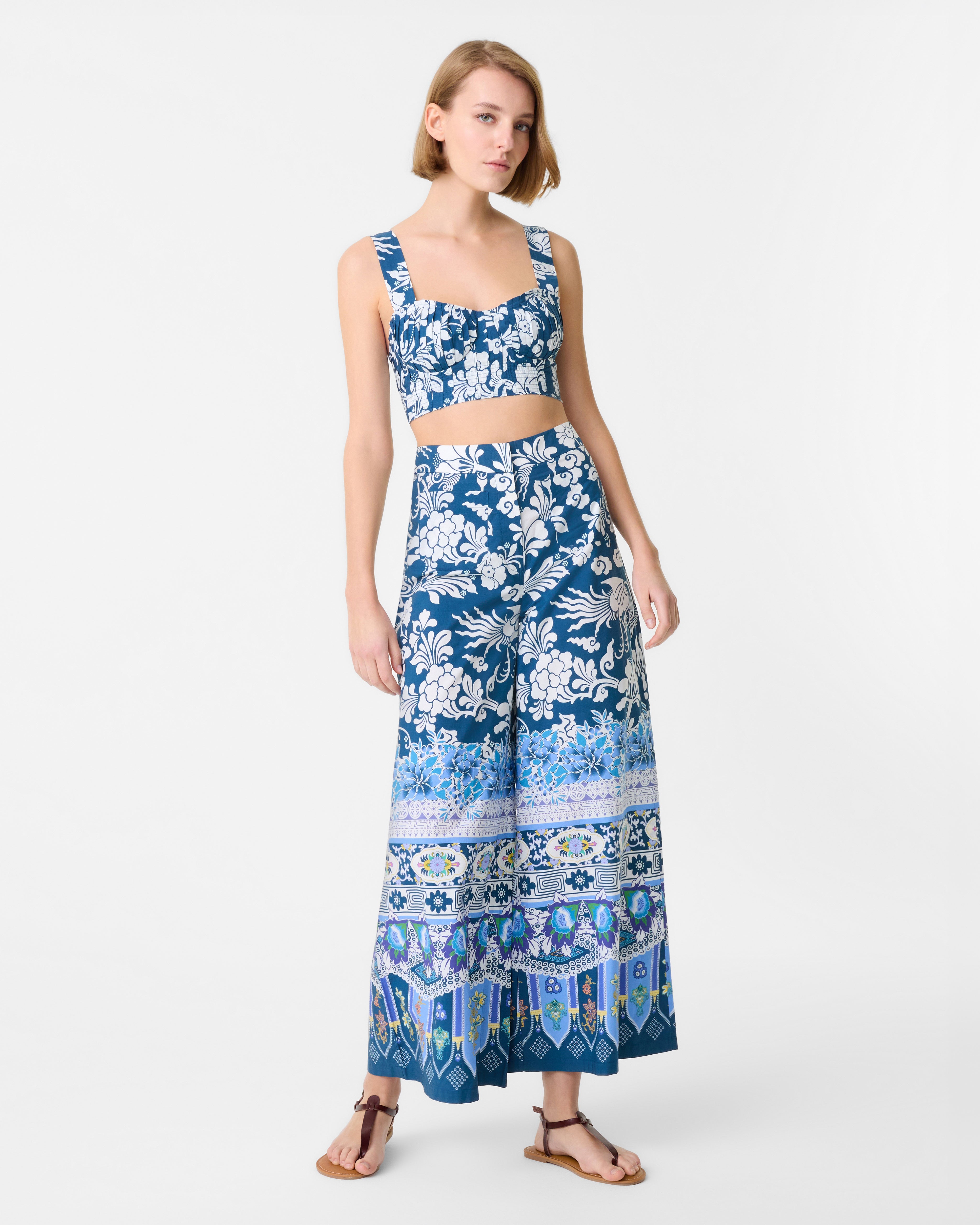 Adele Trousers in Eastern Dream Print