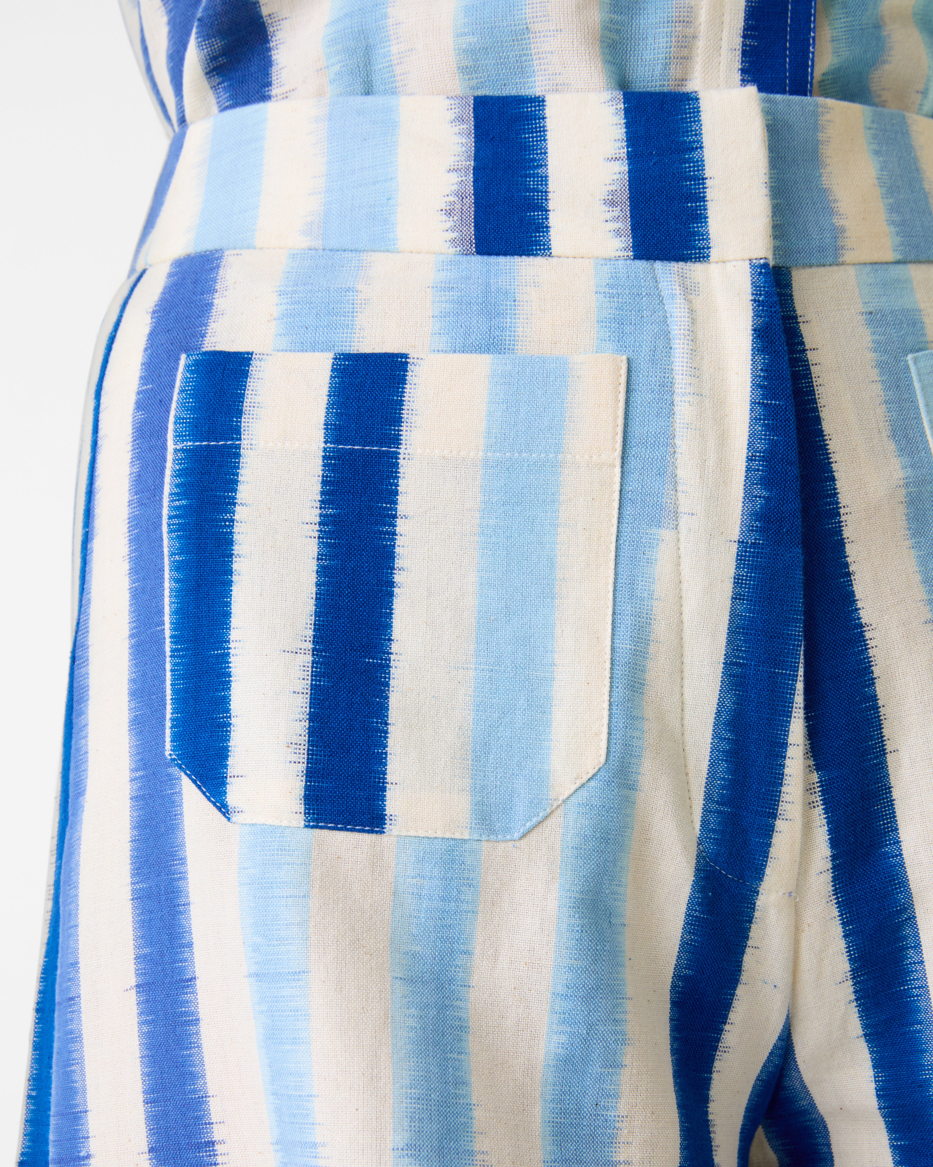 Adele Trousers in Ikat Stripes