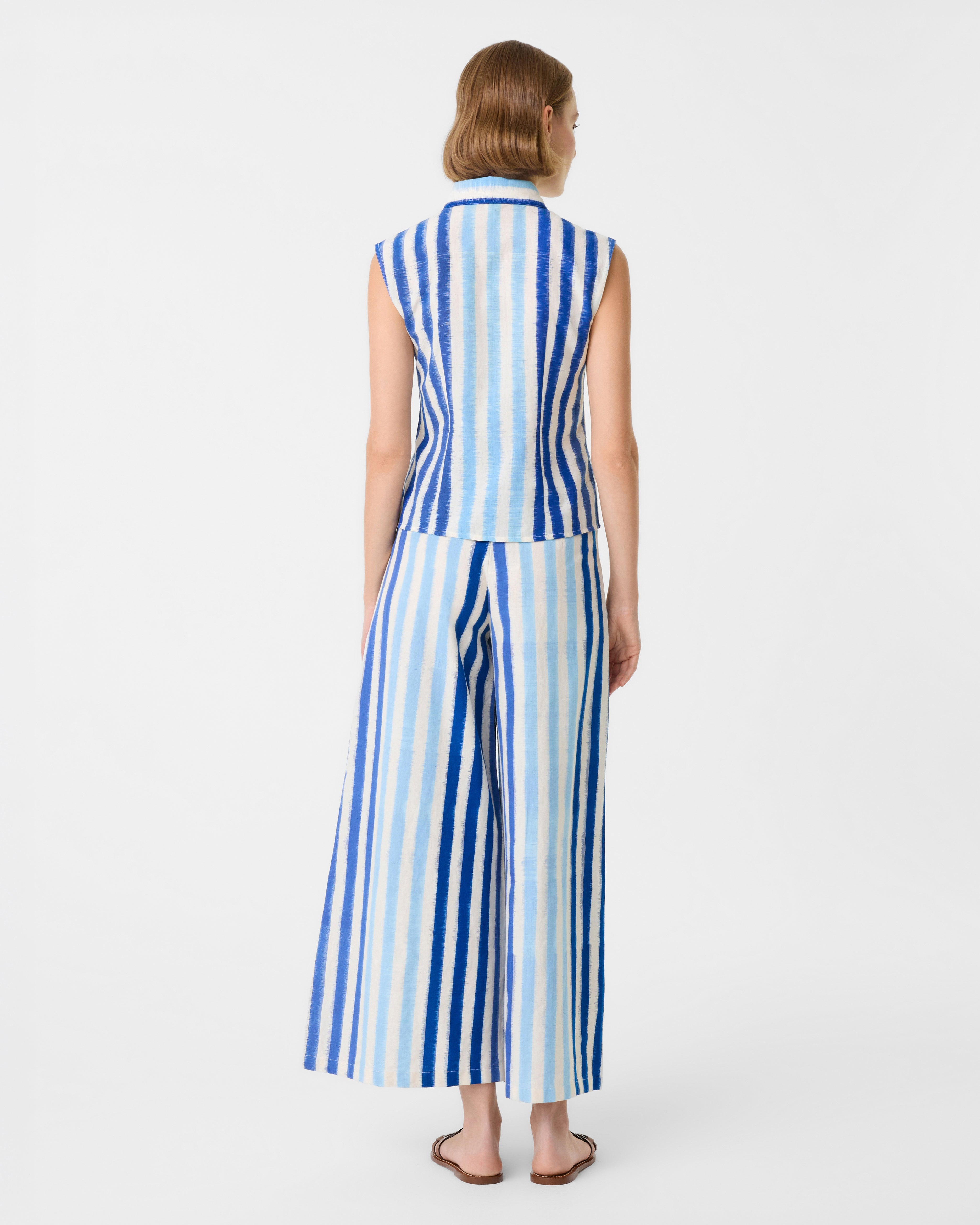 Ylenia Top in Ikat Stripes